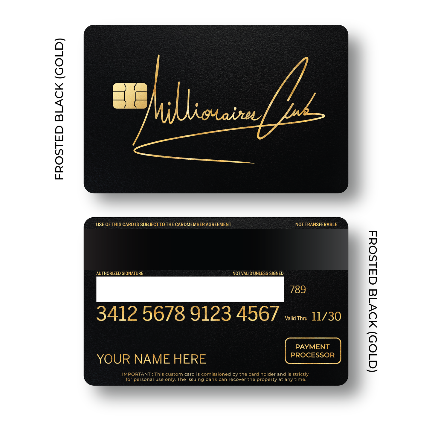 Metal Card Millionaires Club V2