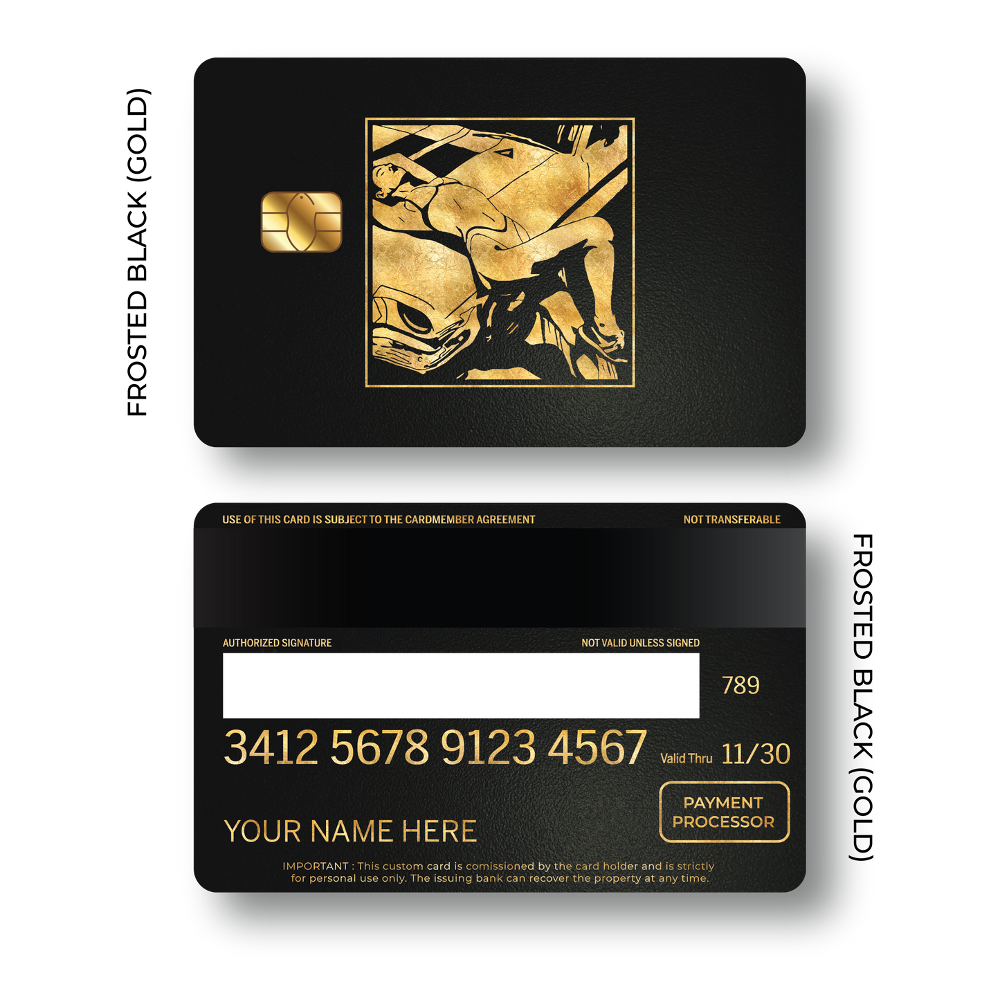 Metal Card Midnight Avenue