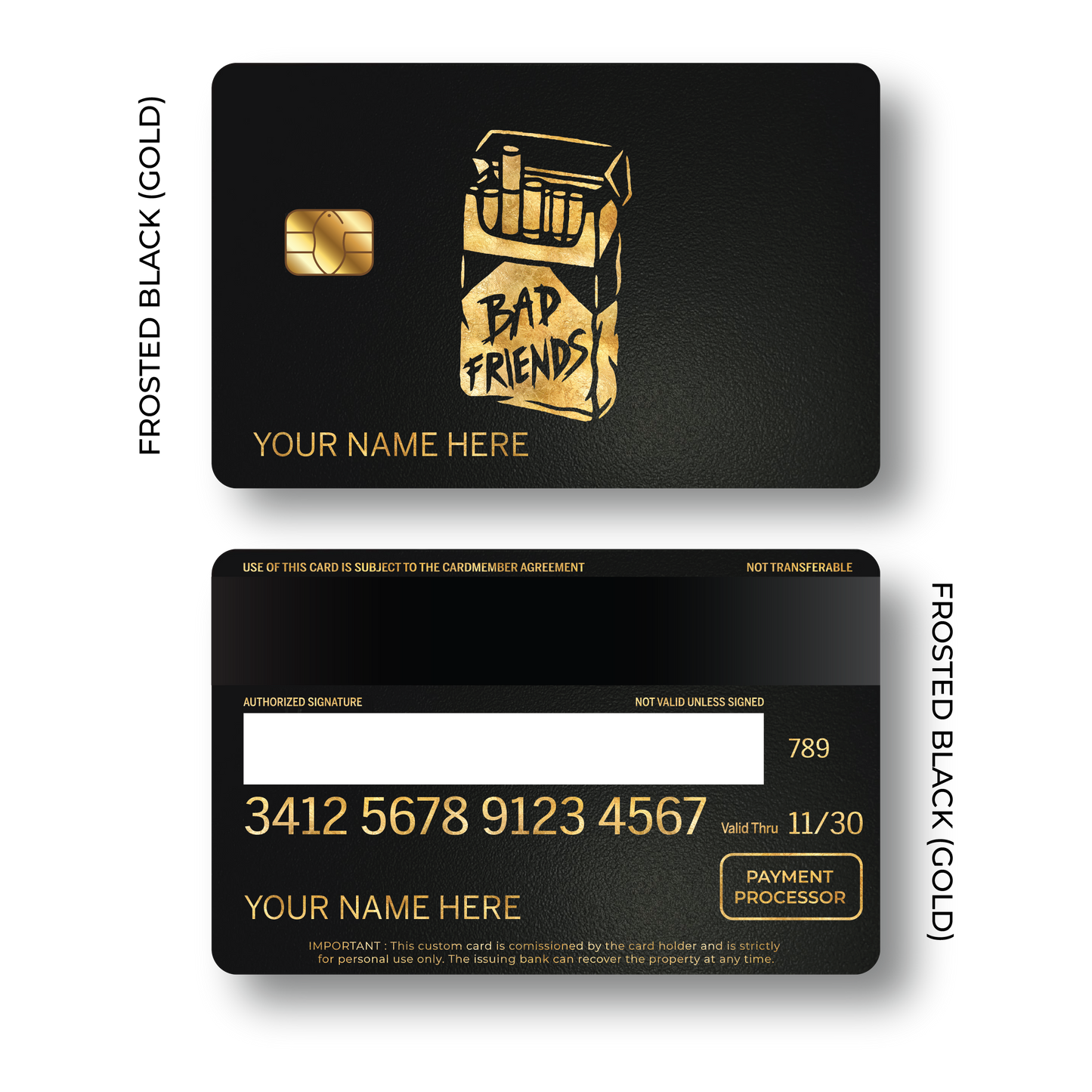 Metal Card Bad Friends