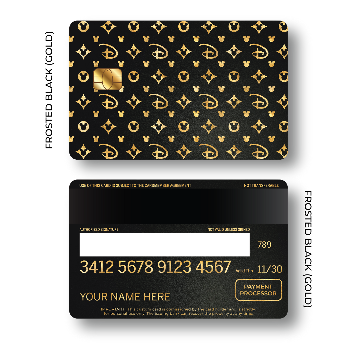 Metal Card Míckey Pattern