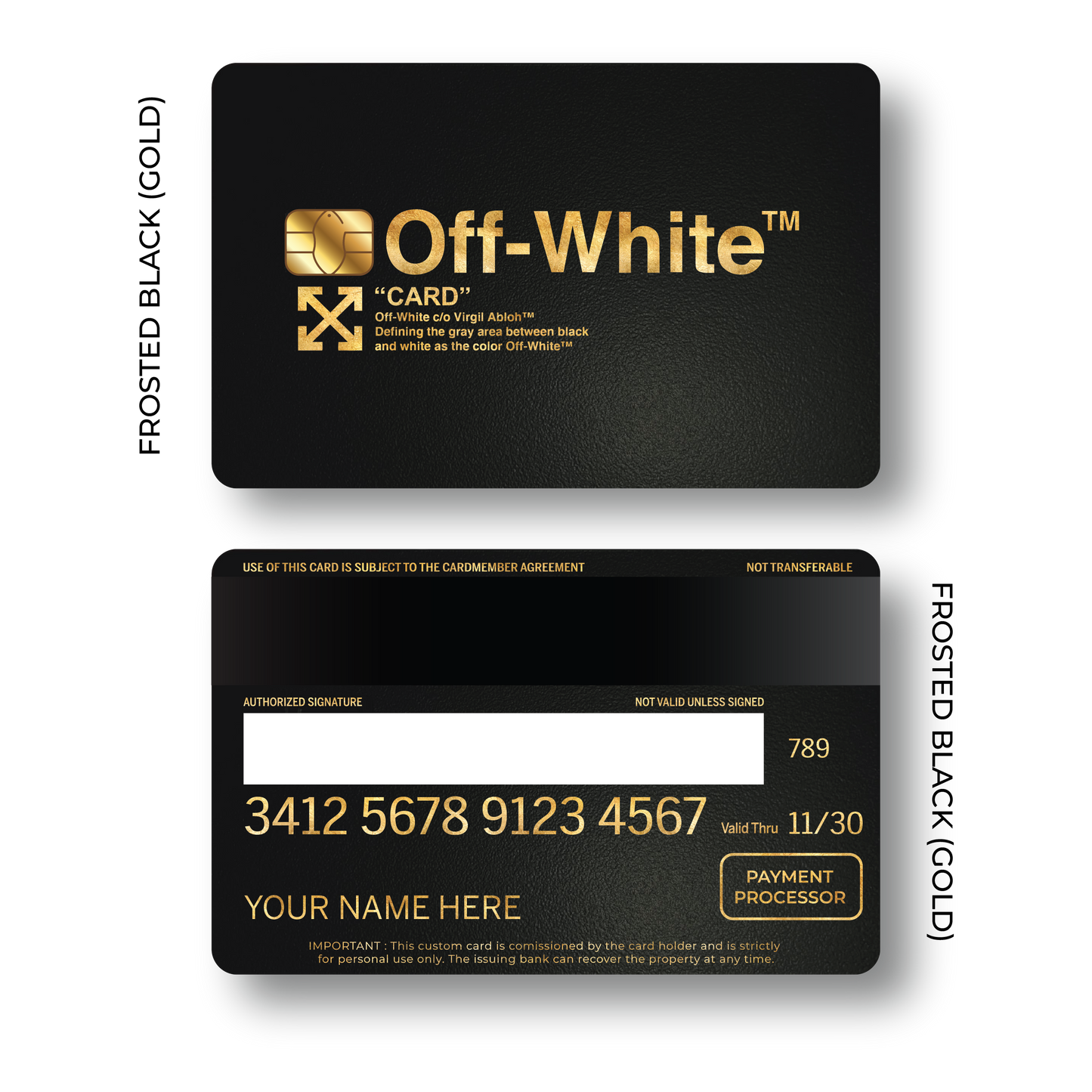 Metal Card Off White V1