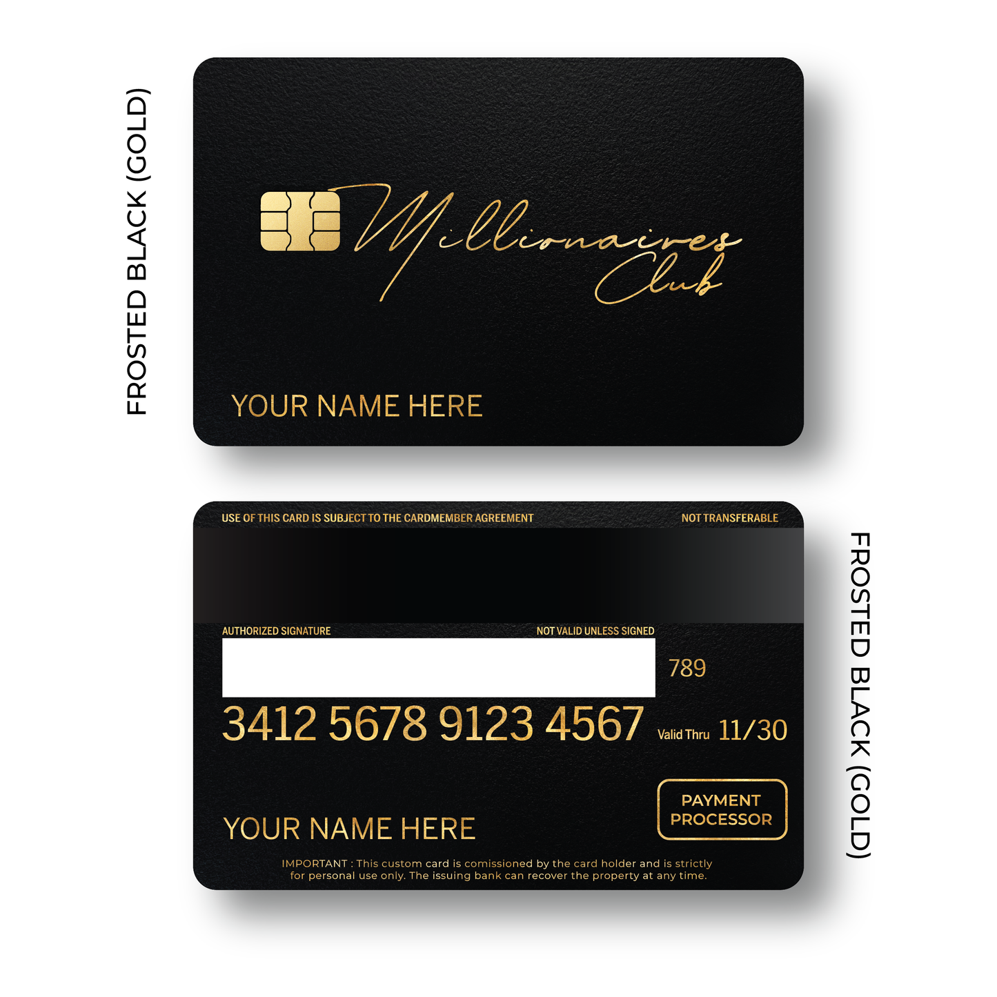 Metal Card Millionaires Club V3