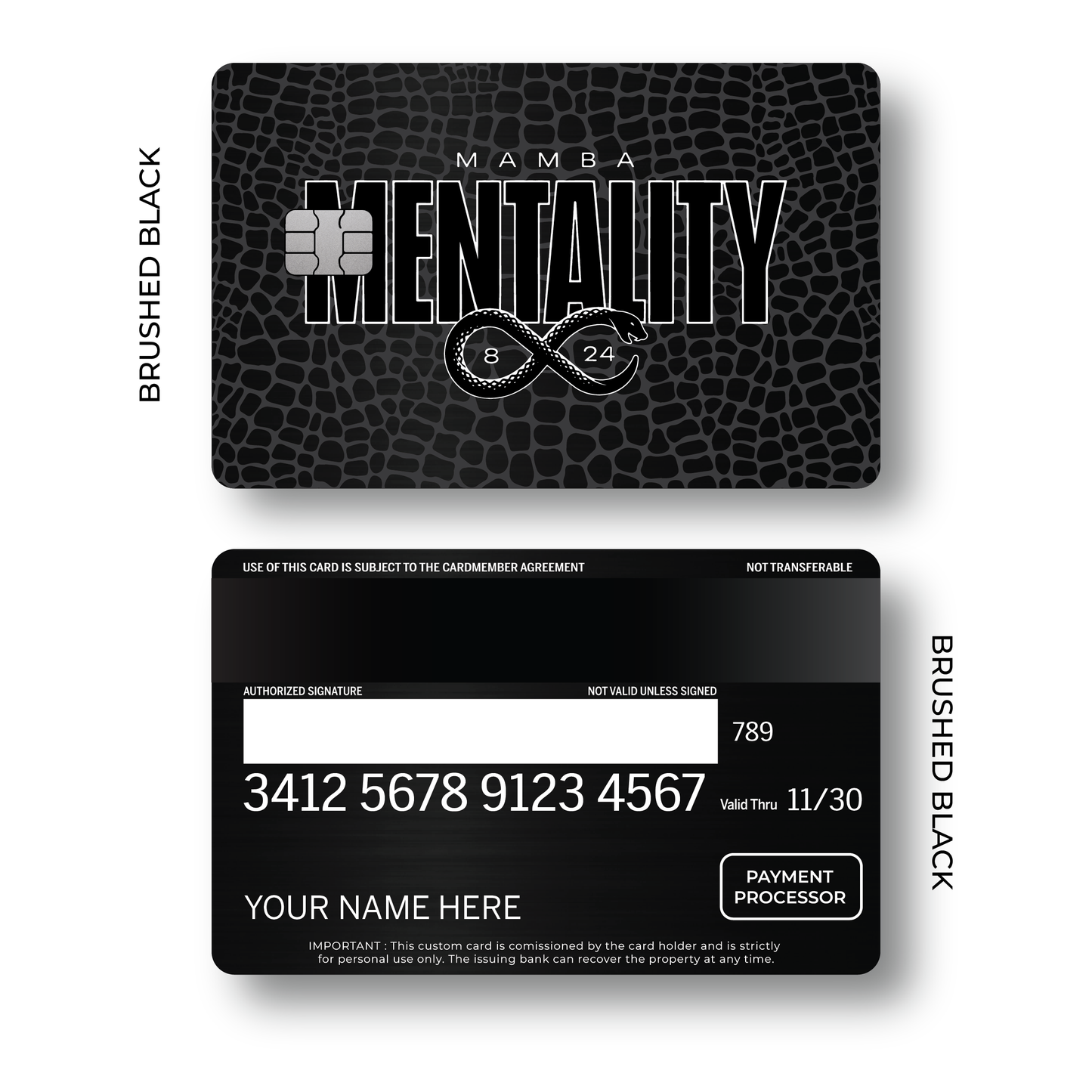 Metal Card Mamba Mentality