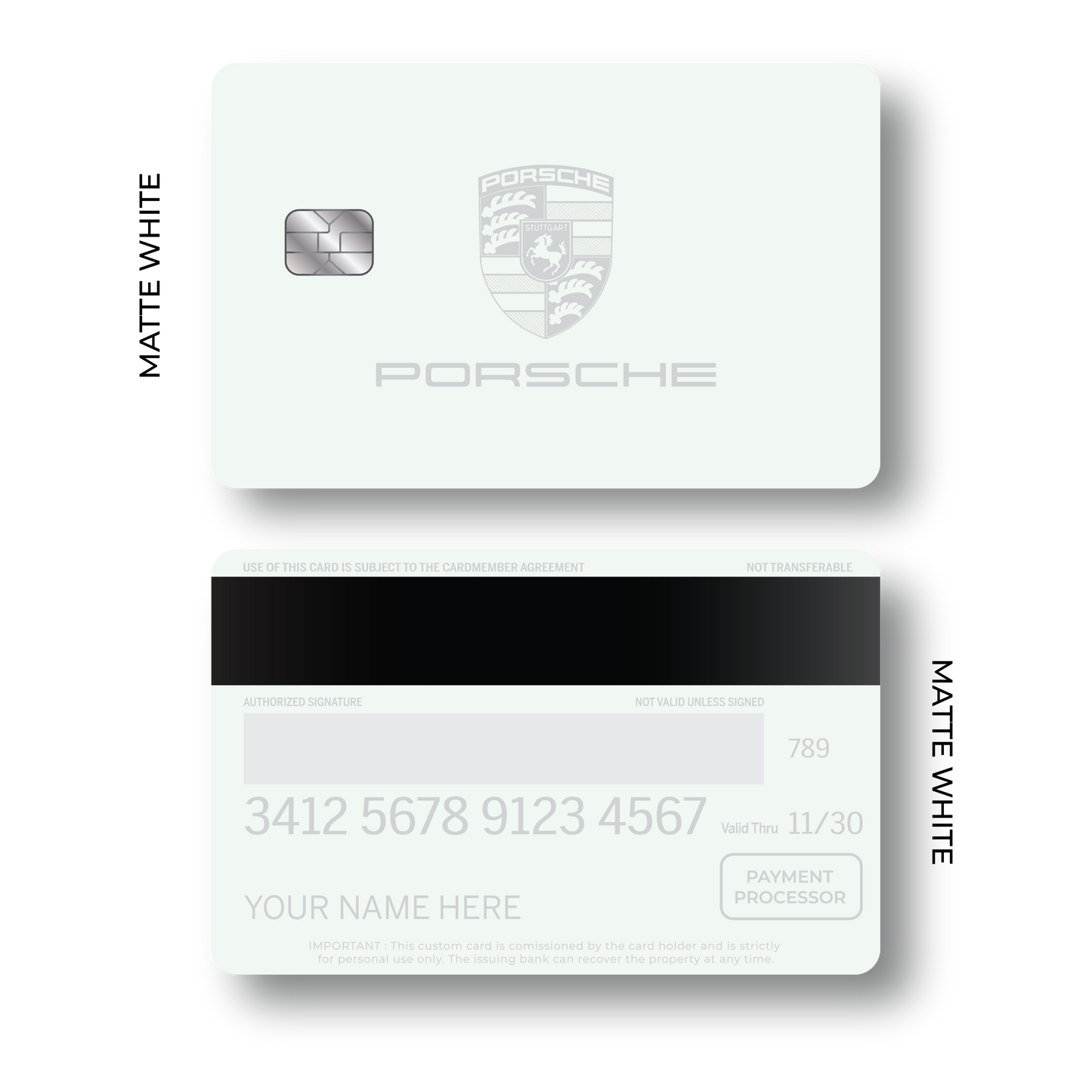 Metal Card Porsché