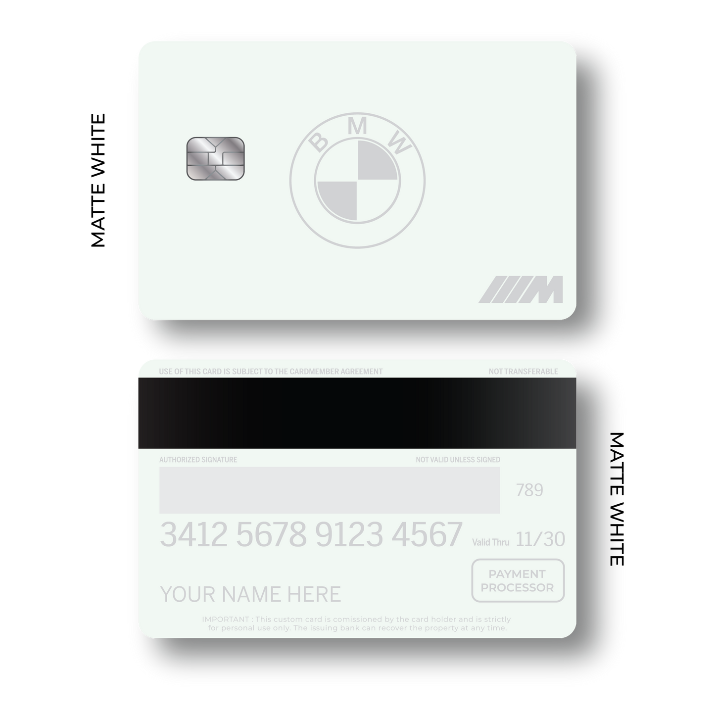 Metal Card B M W