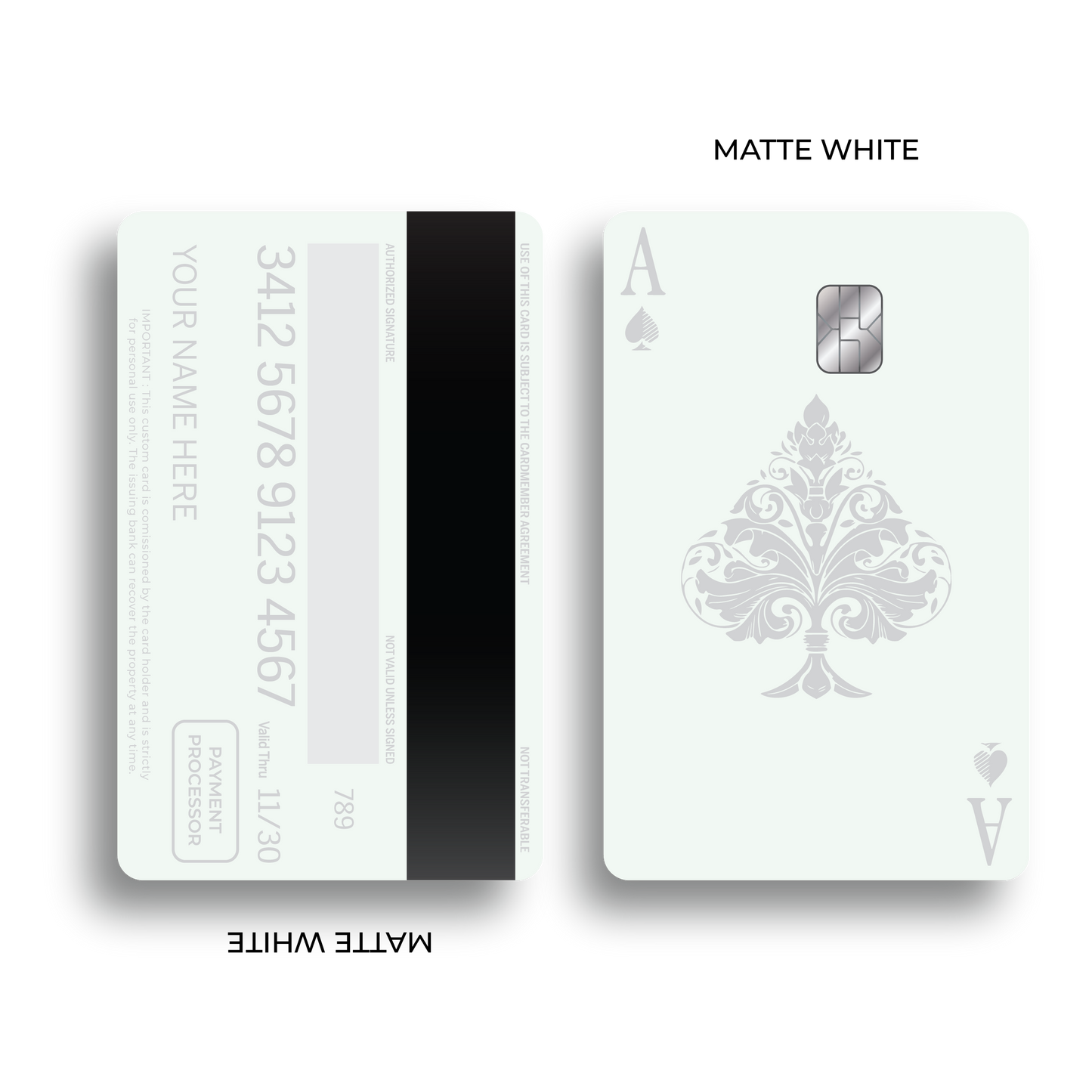 Metal Card Ace of Spades