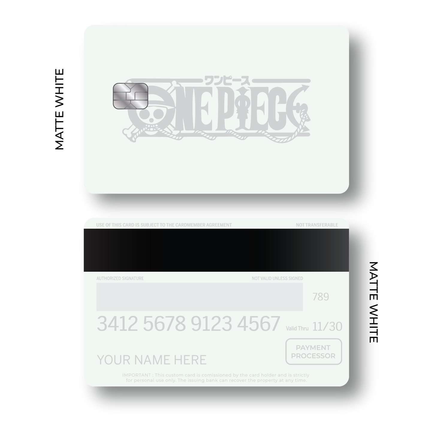 Metal Card One Piece