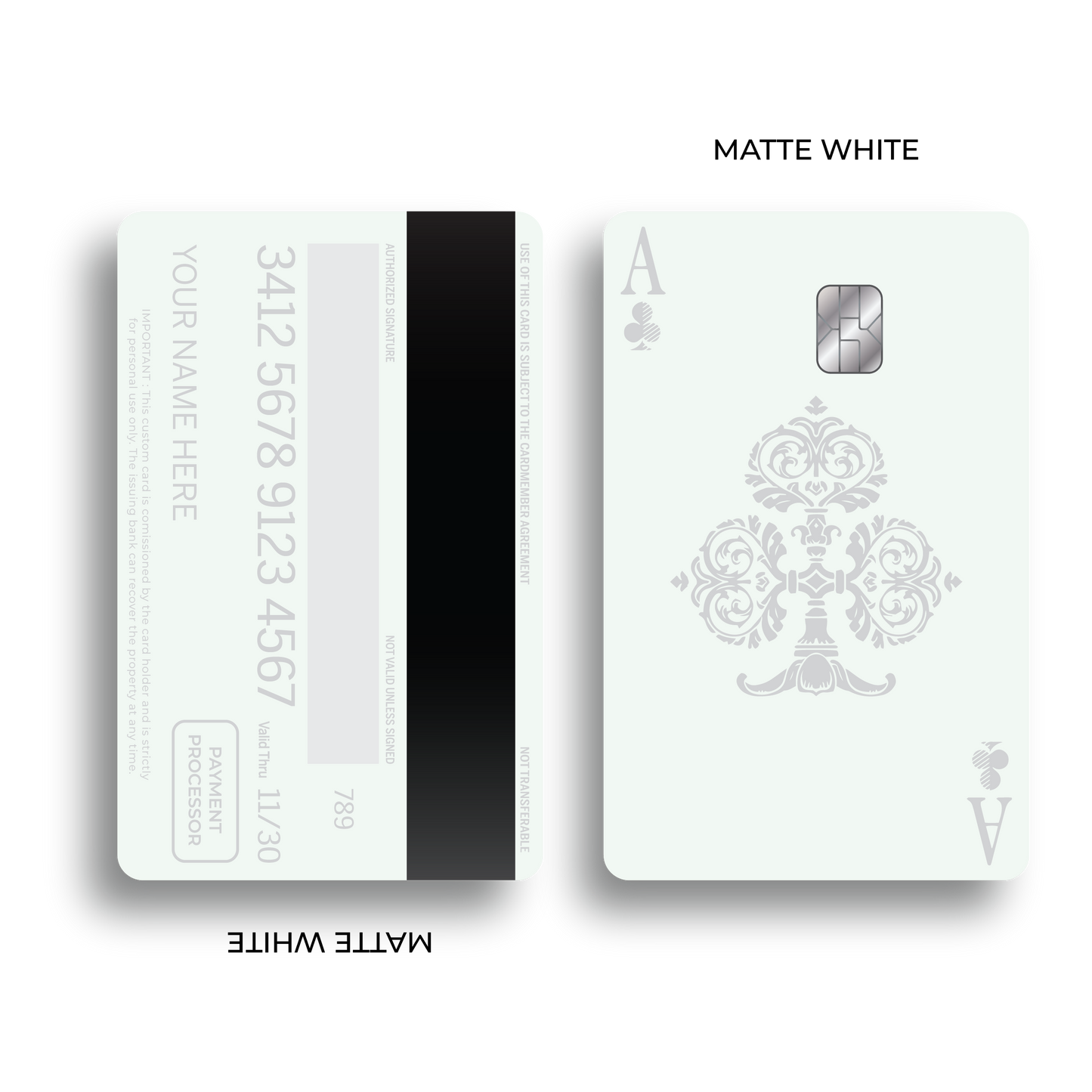 Metal Card Ace of Clubs