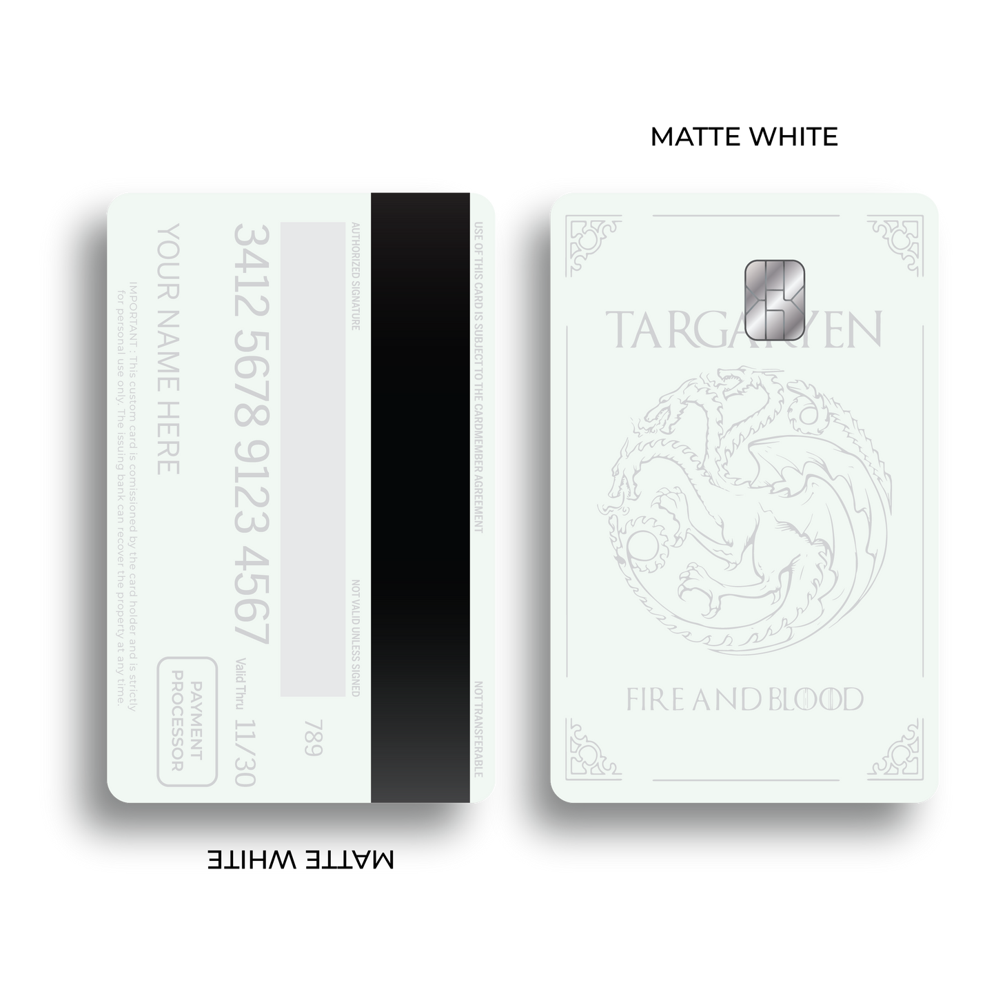 Metal Card Fire and Blood