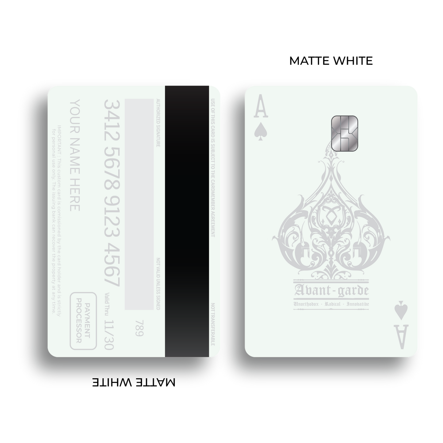 Metal Card Ace of Spades V2