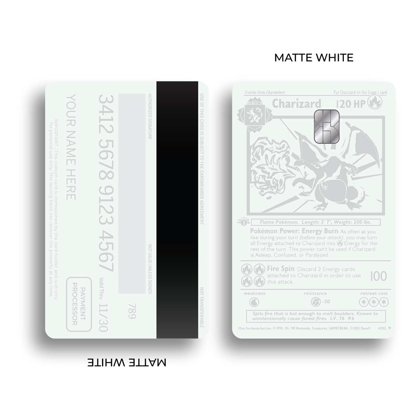 Metal Card Charizard