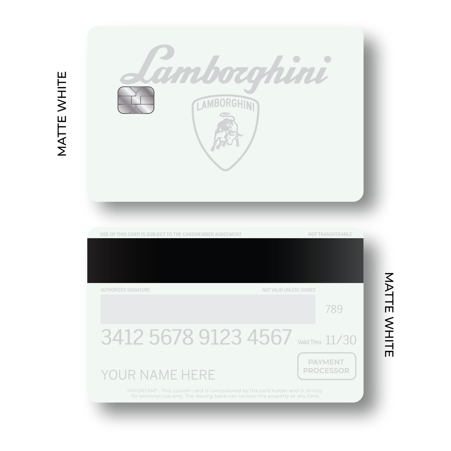 Metal Card Lambo