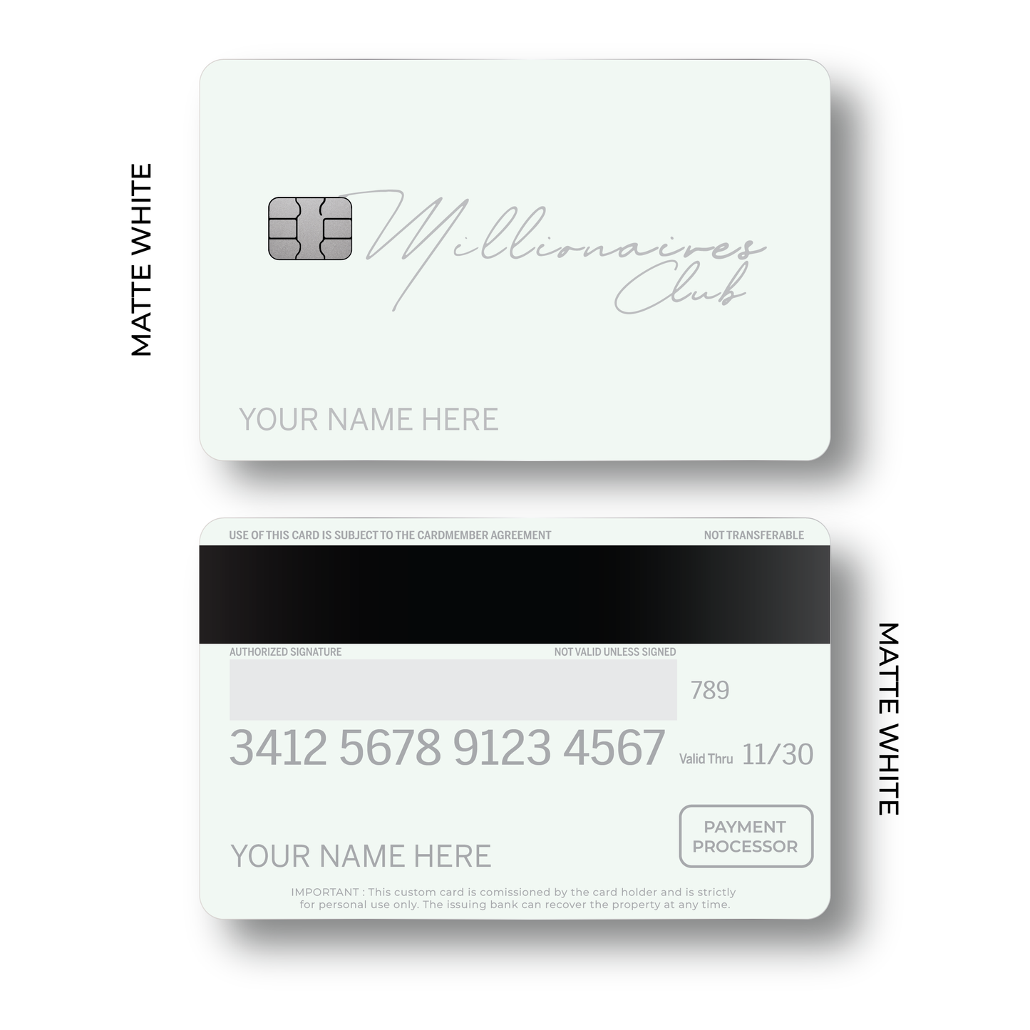 Metal Card Millionaires Club V3