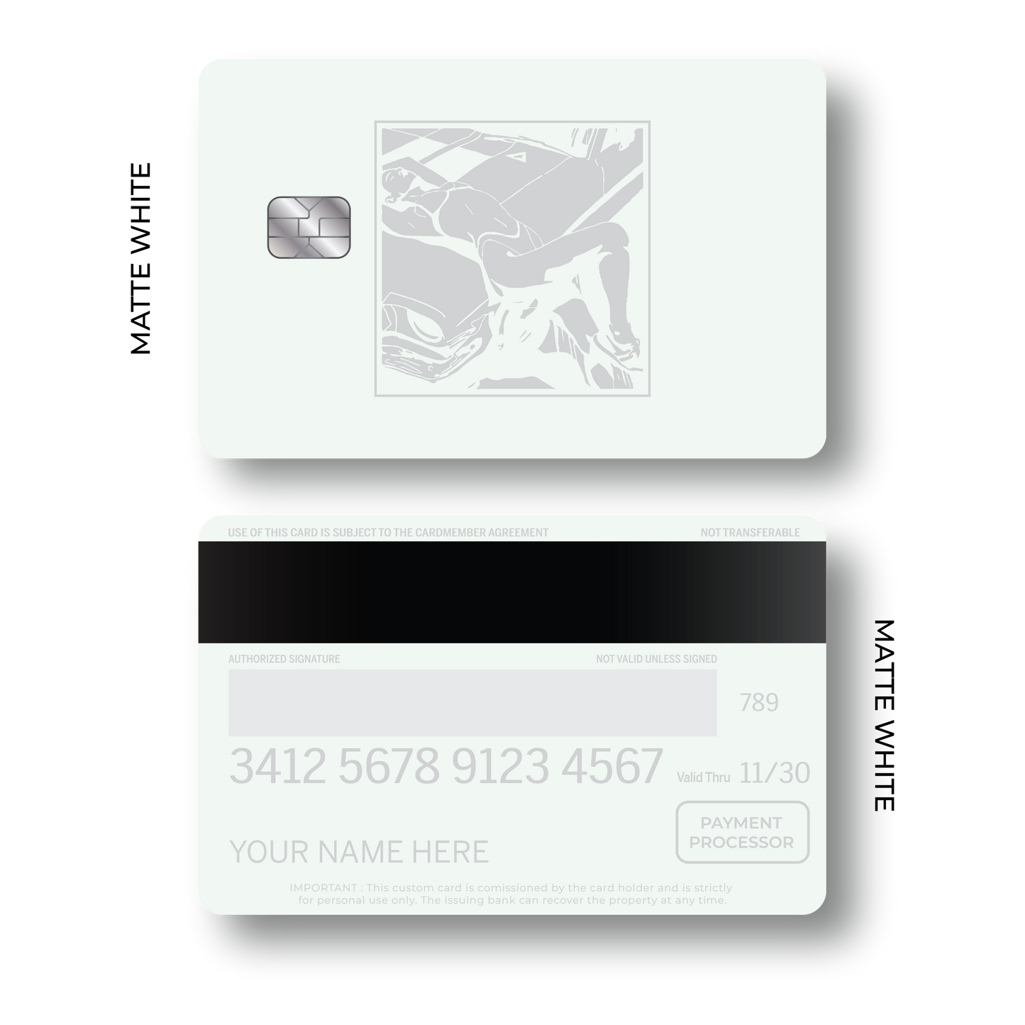 Metal Card Midnight Avenue