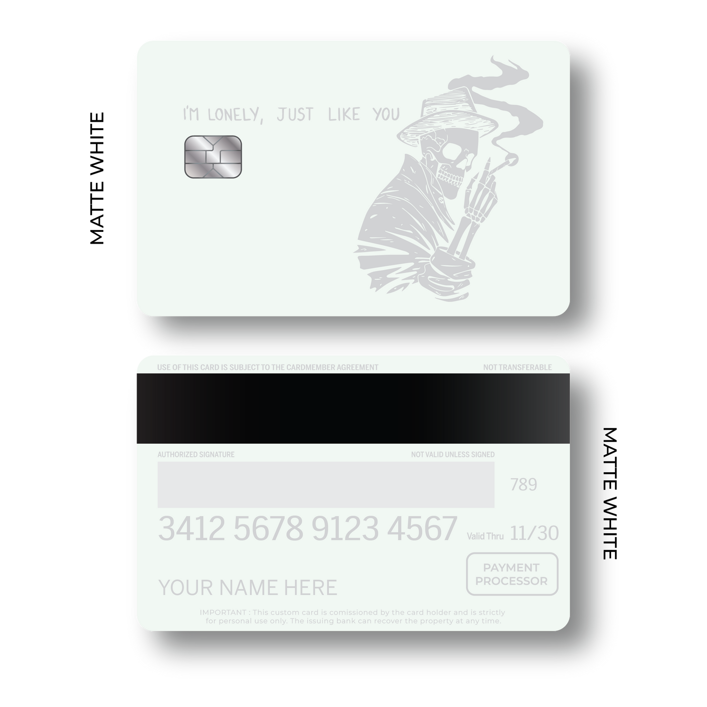 Metal Card Lonely