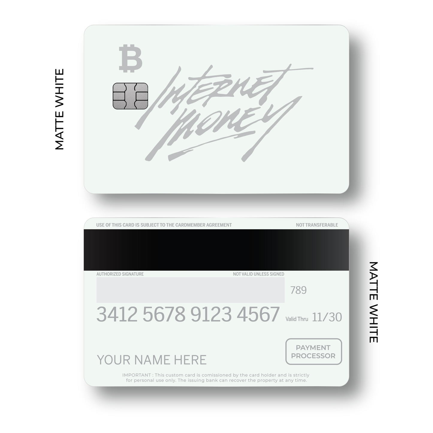Metal Card Internet Money