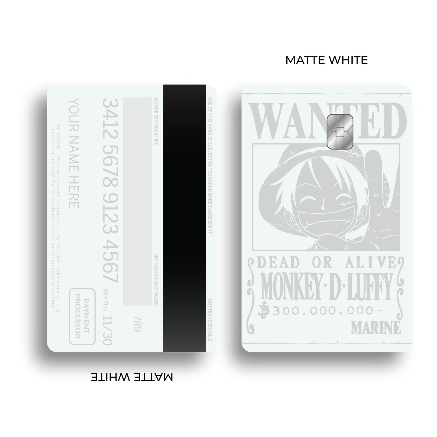 Metal Card Wanted Luffy