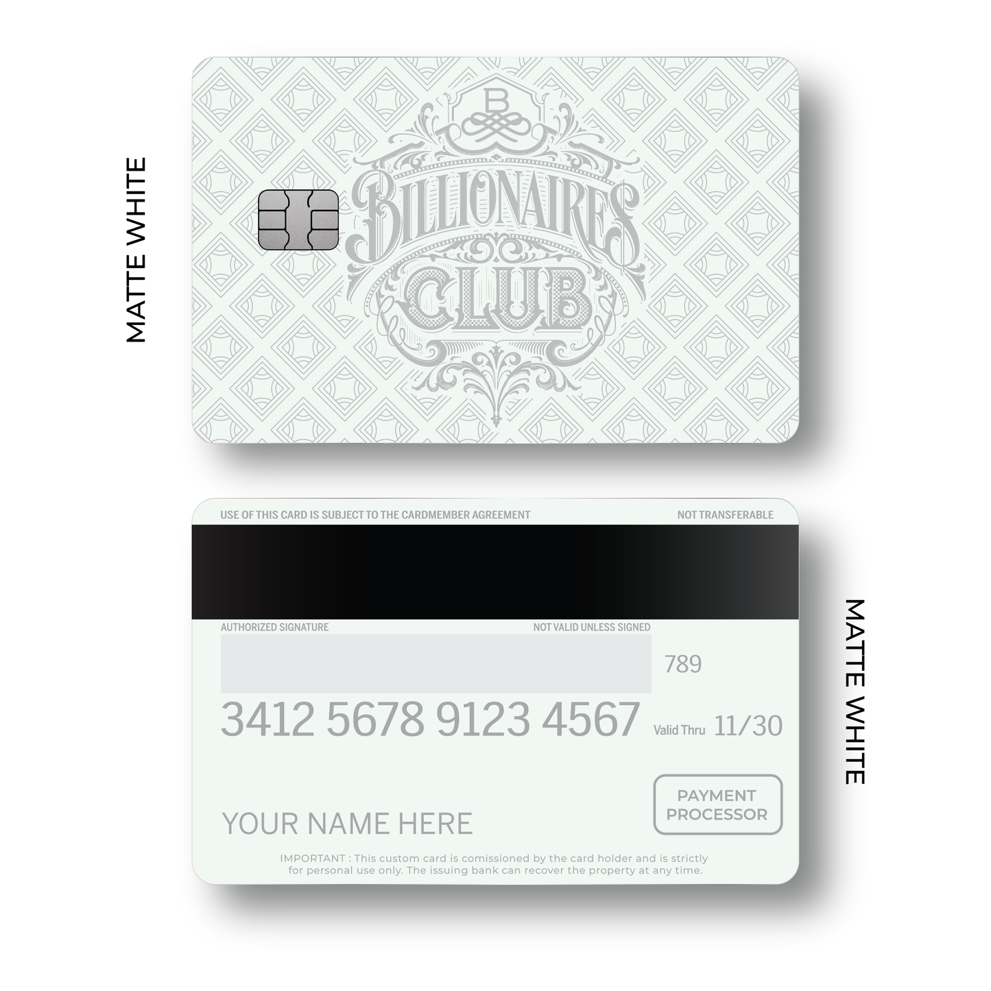 Metal Card Billionaires Club