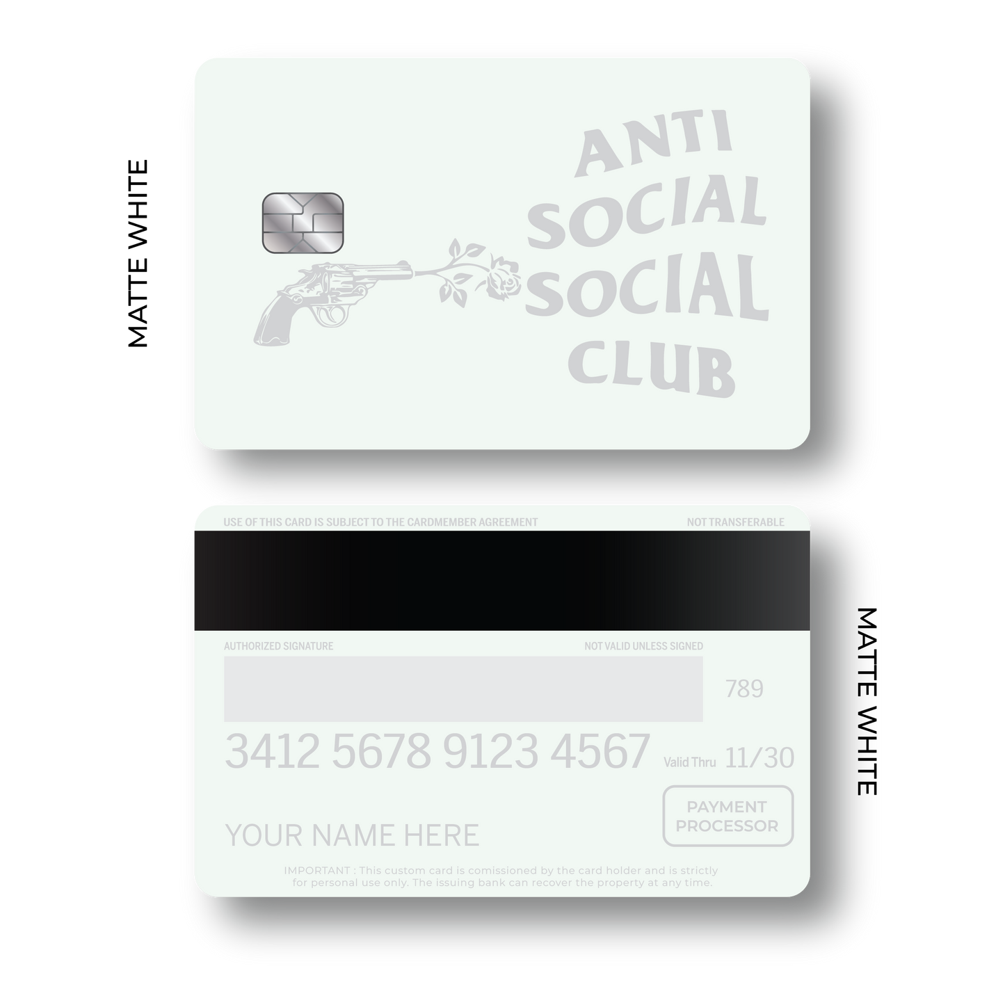 Metal Card Anti Social