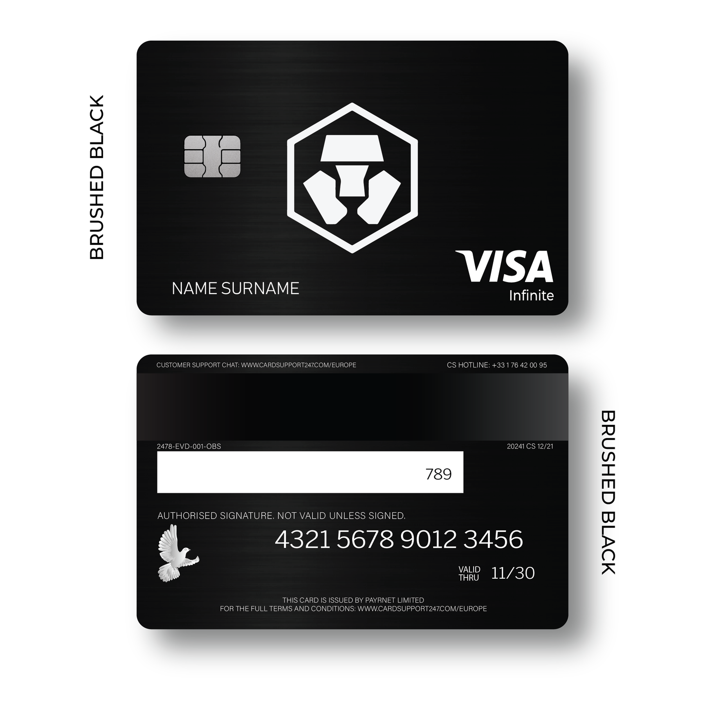 Metal Card Obsidian Crypto com