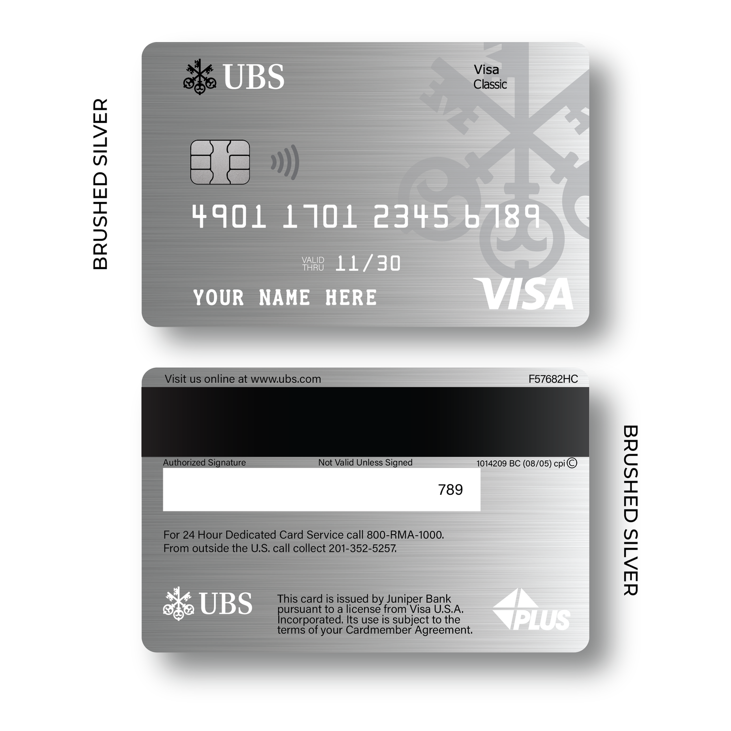 Metal Card UBS Classic