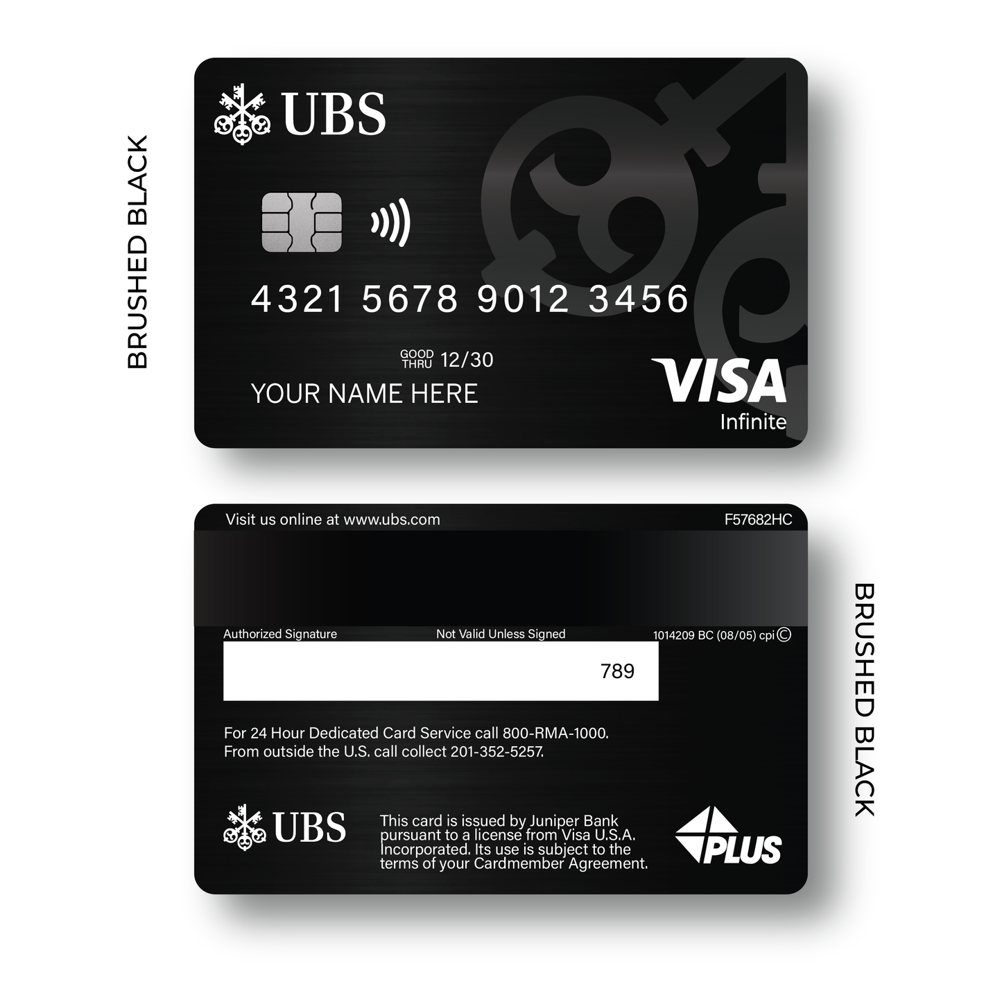 Metal Card UBS Visa Infinite