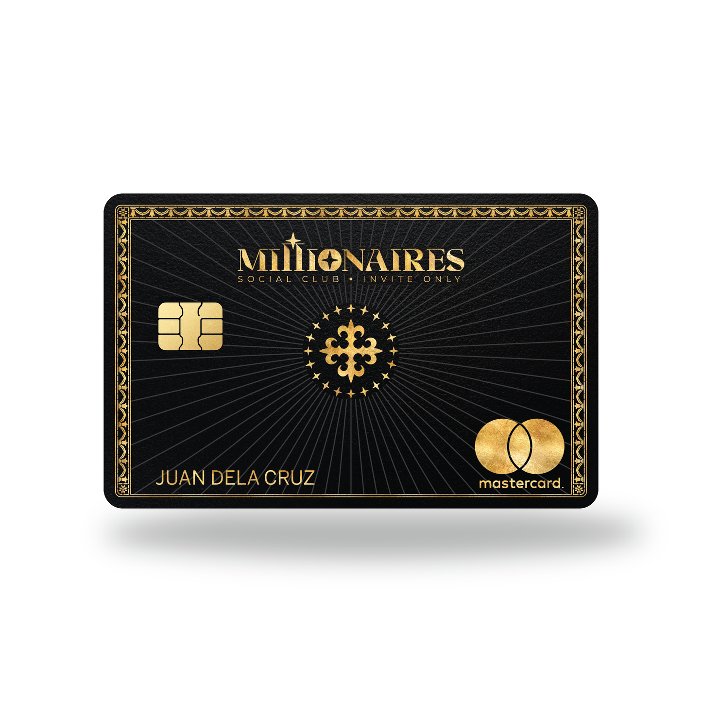 Metal Card The Millionaires Social Club