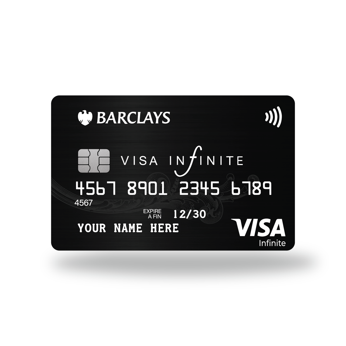 Metal Card Barclays Visa Infinite
