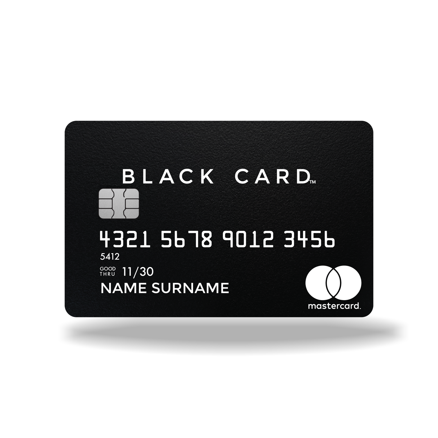 Metal Card Black Card