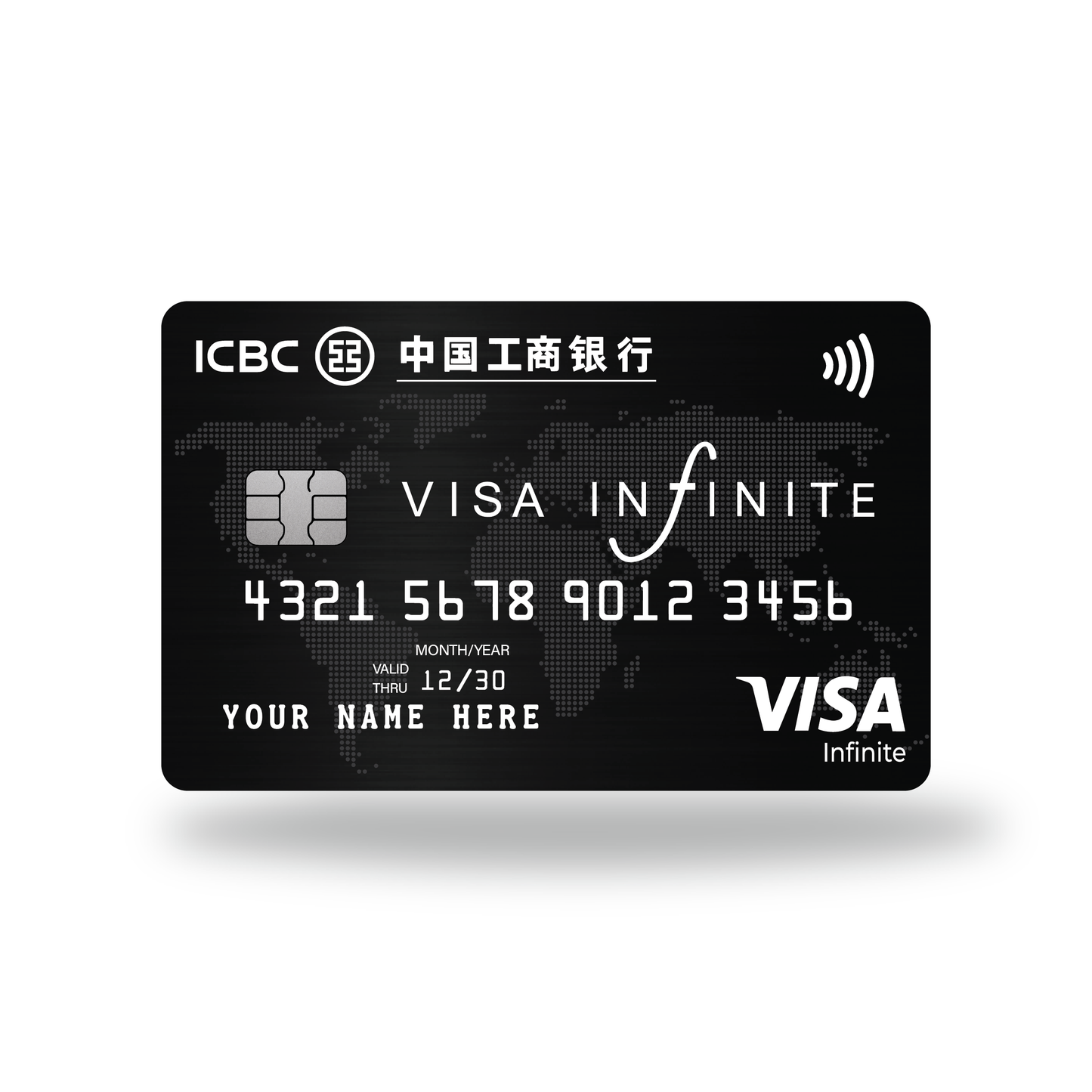 Metal Card ICBC Visa Infinite