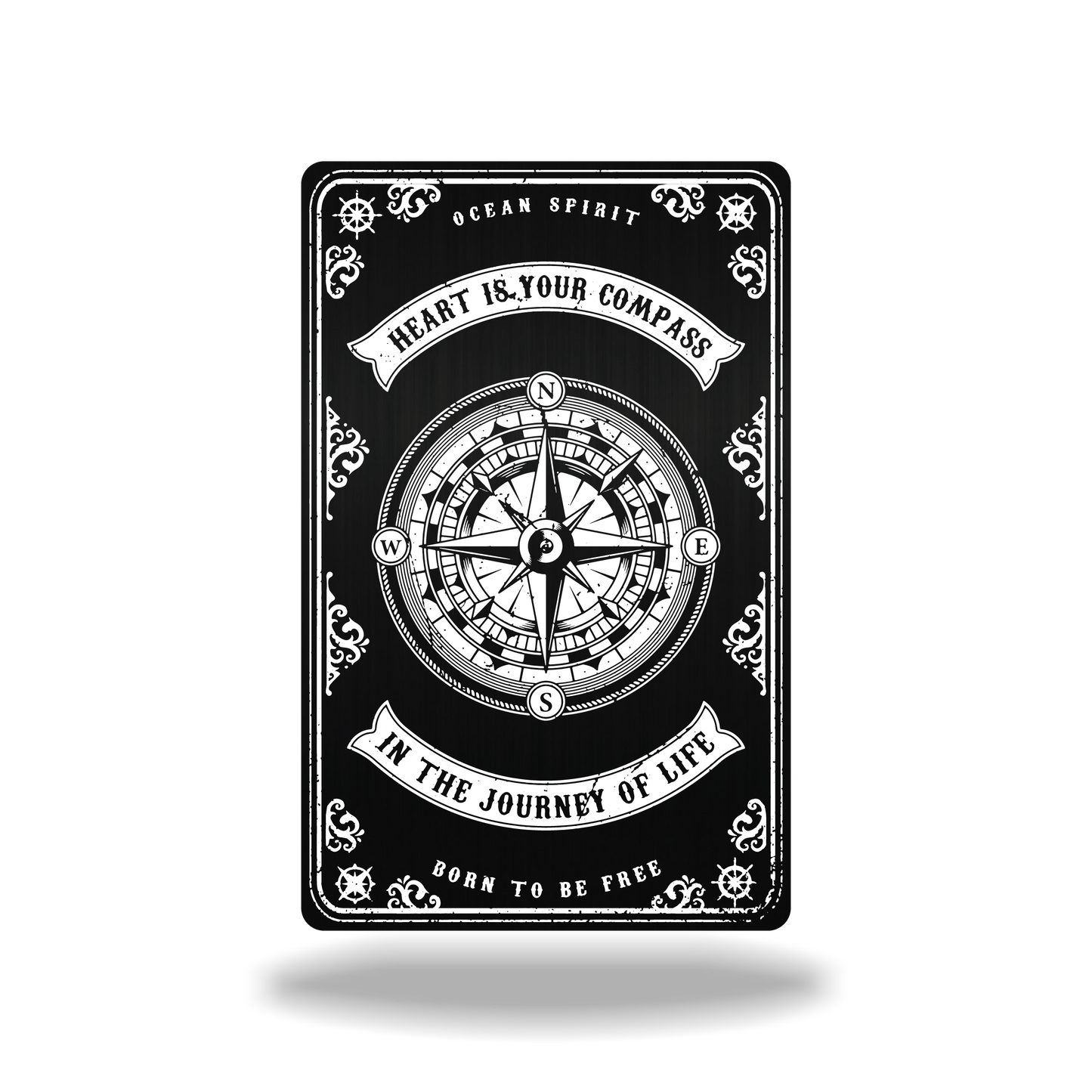 Metal Card Compass
