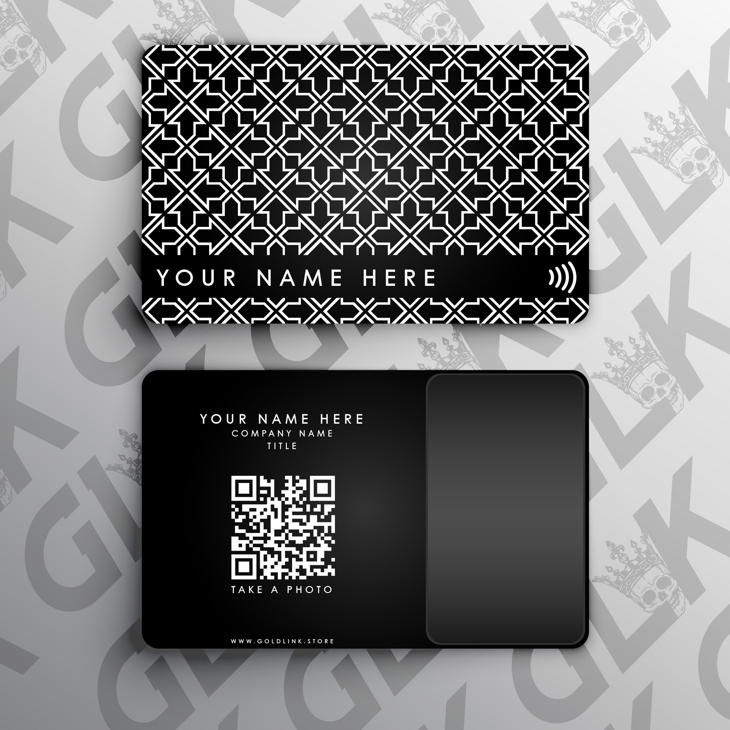 Metal NFC Card Arrows
