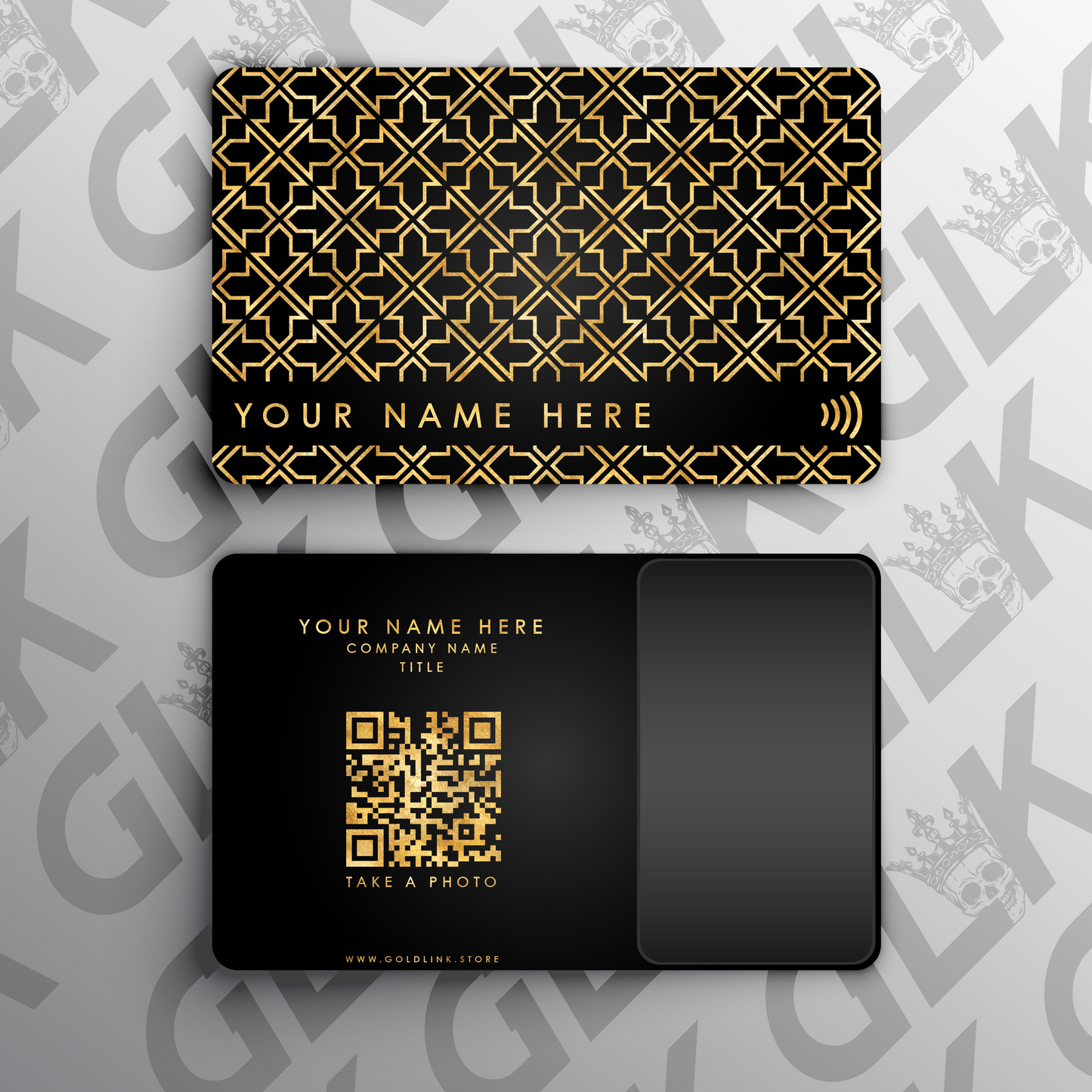 Metal NFC Card Arrows