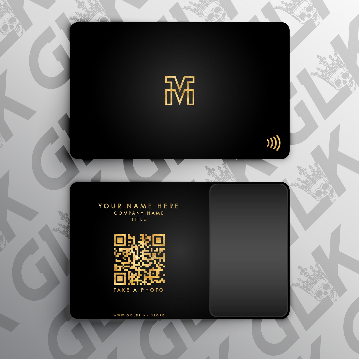 Metal NFC Card Custom Letters V1