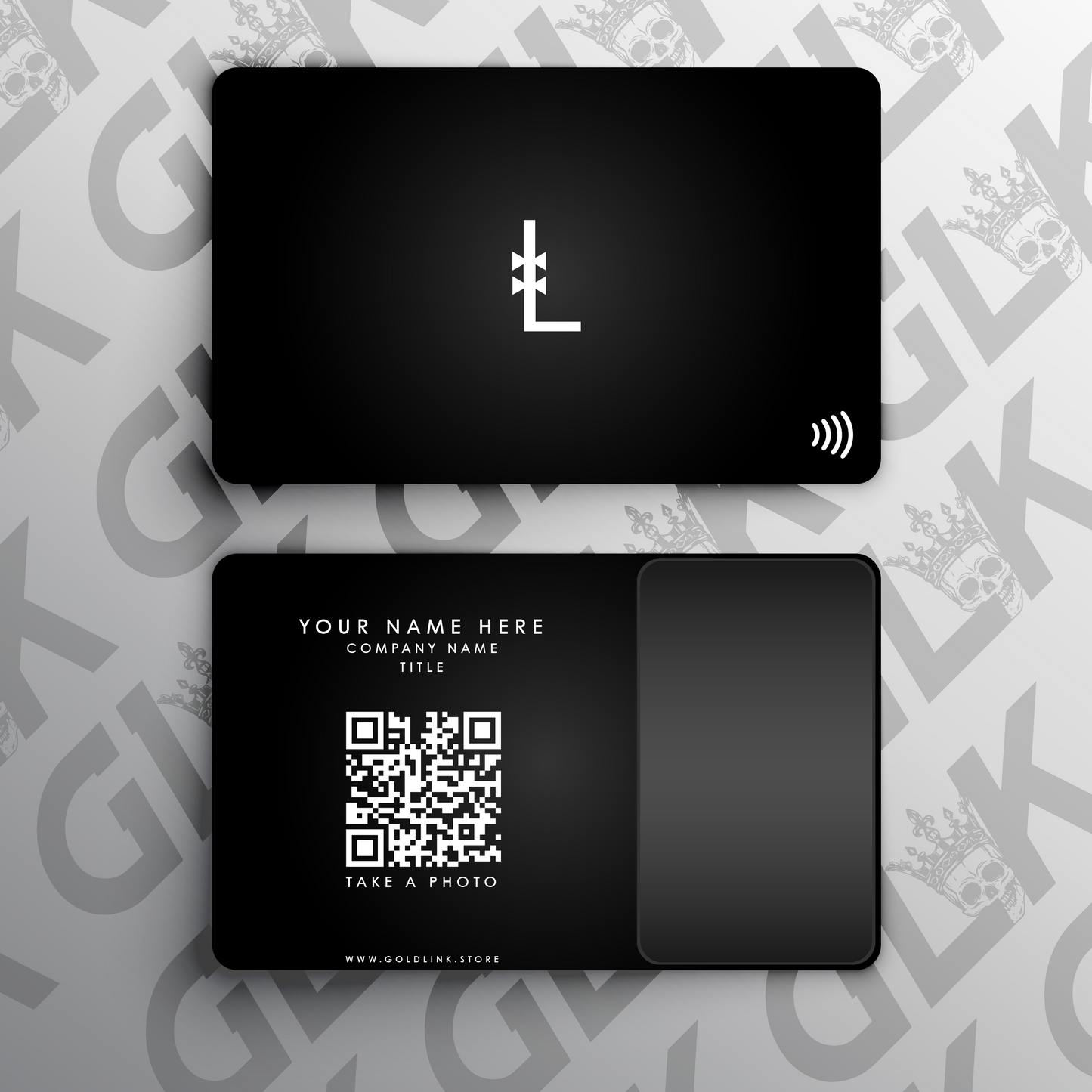 Metal NFC Card Custom Letters V2