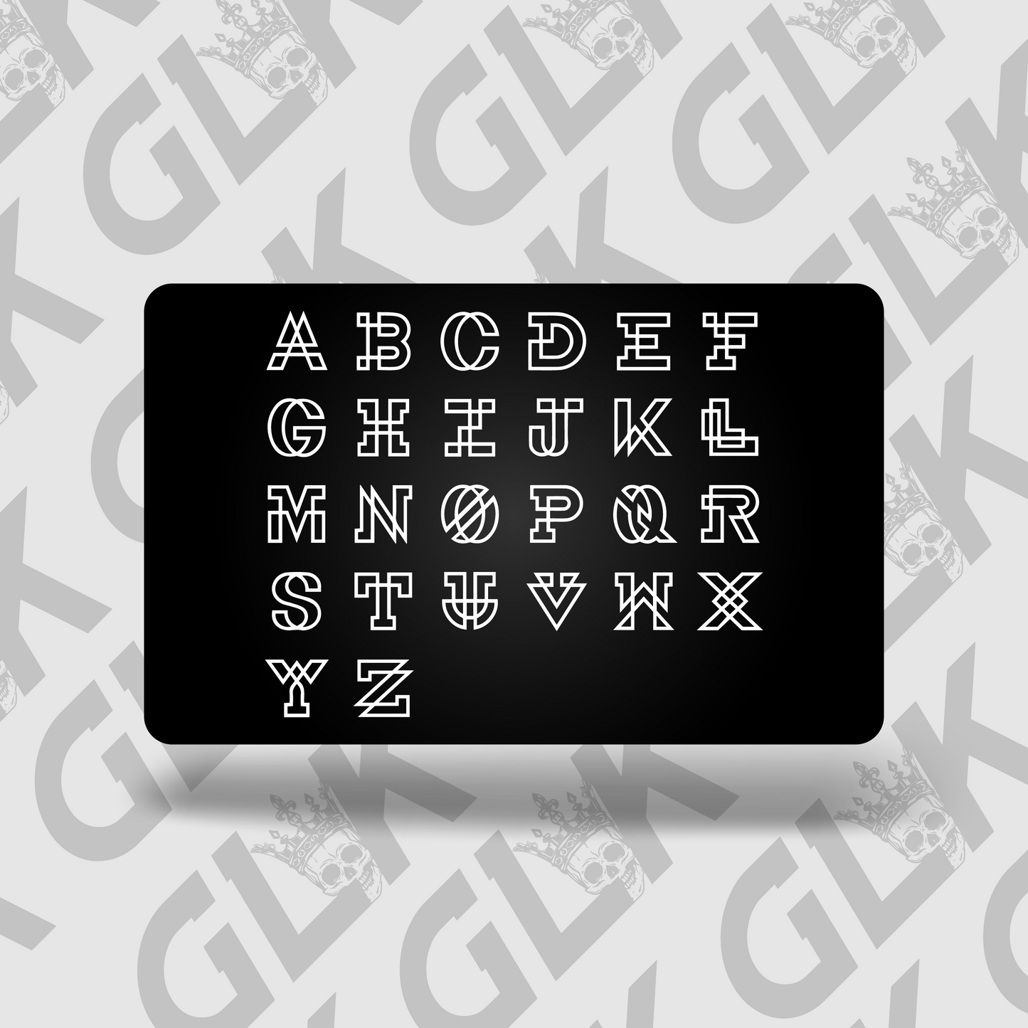 Metal NFC Card Custom Letters V1