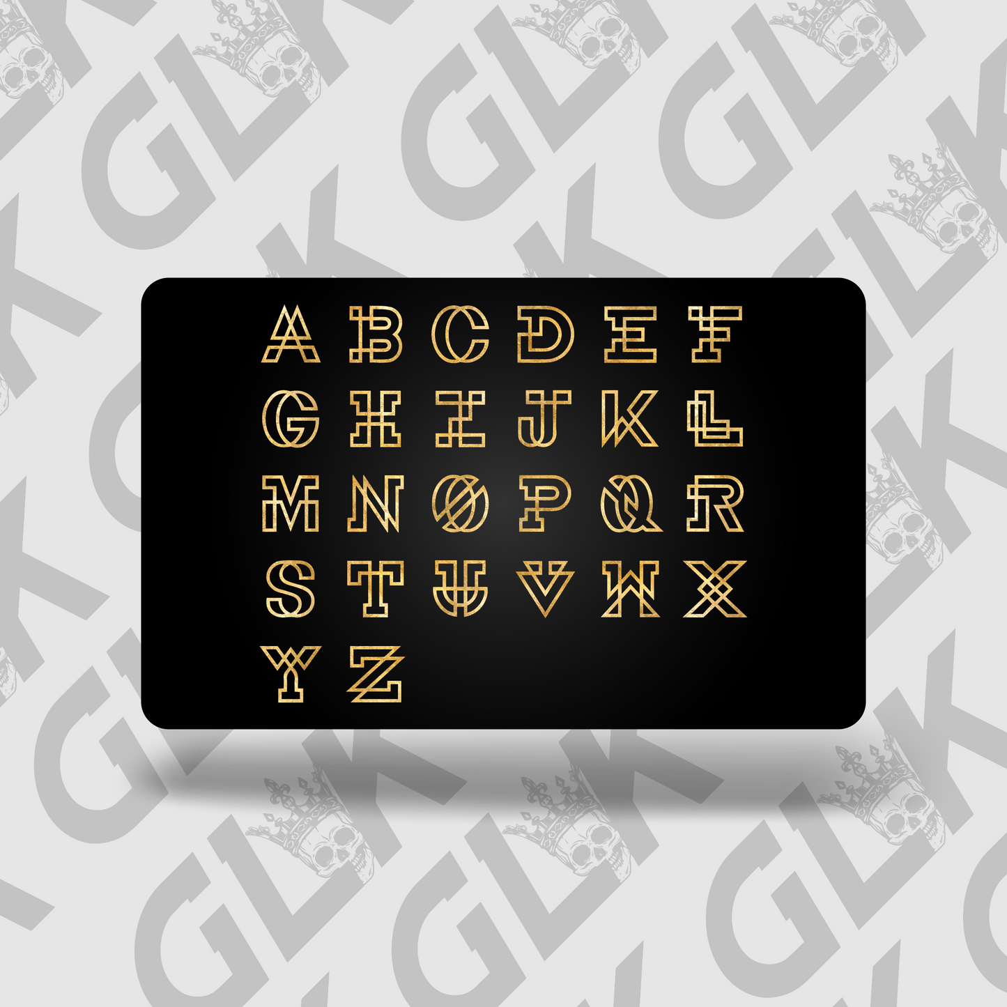Metal NFC Card Custom Letters V1