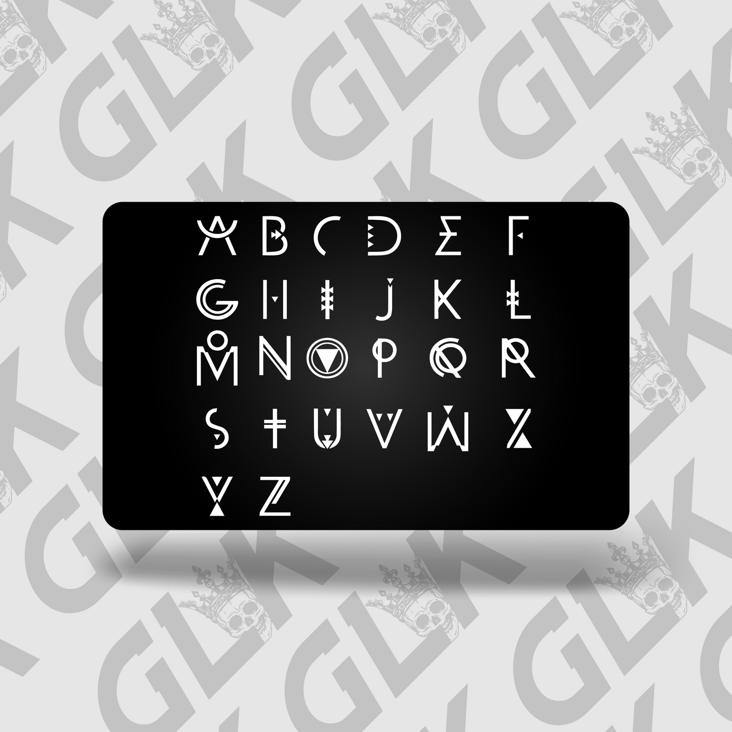 Metal NFC Card Custom Letters V2