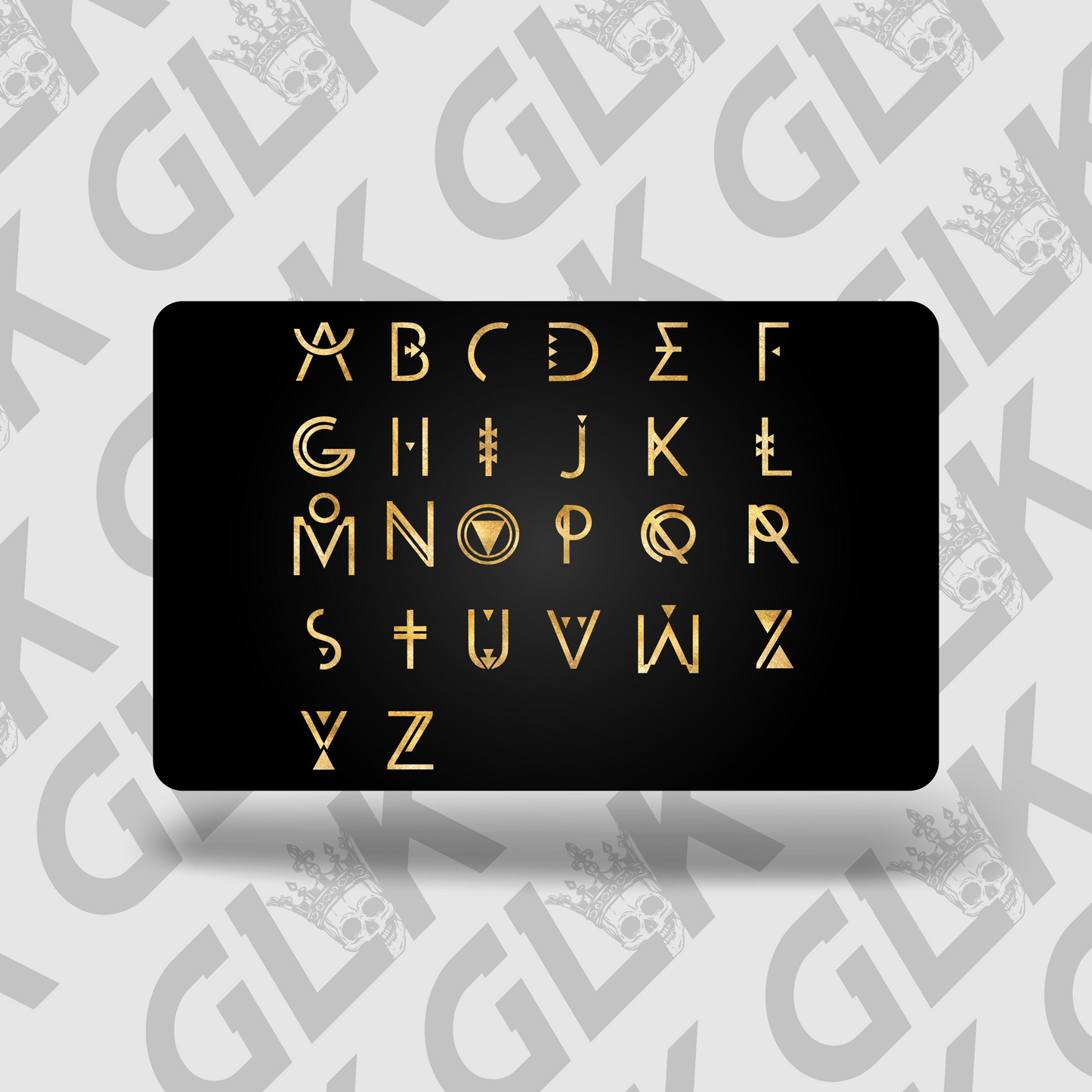 Metal NFC Card Custom Letters V2