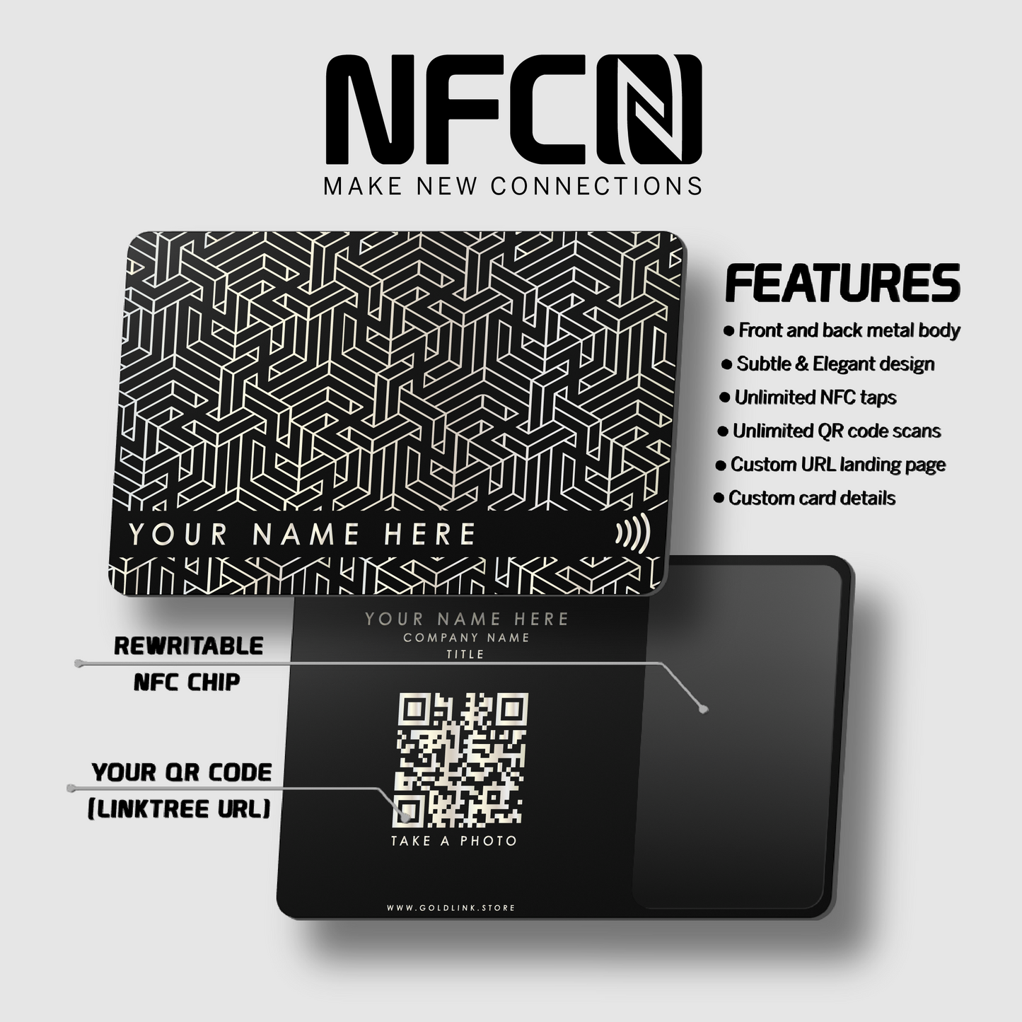 Metal NFC Card Labyrinth