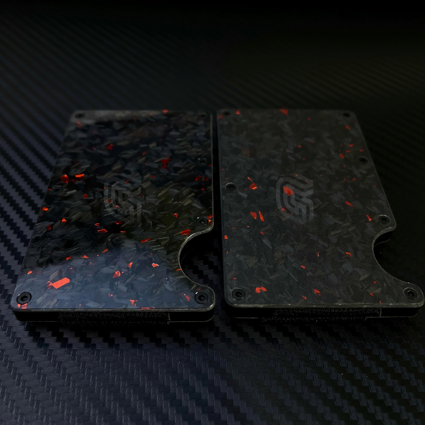 Card Holder Forged Rosso Arancio