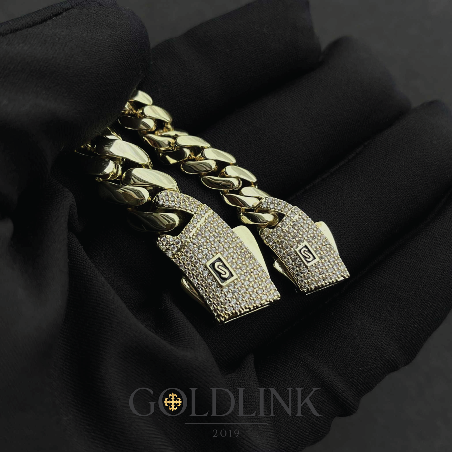 14K Iced Monaco Bracelet
