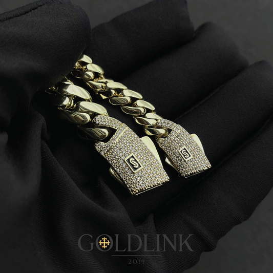 14K Iced Monaco Bracelet