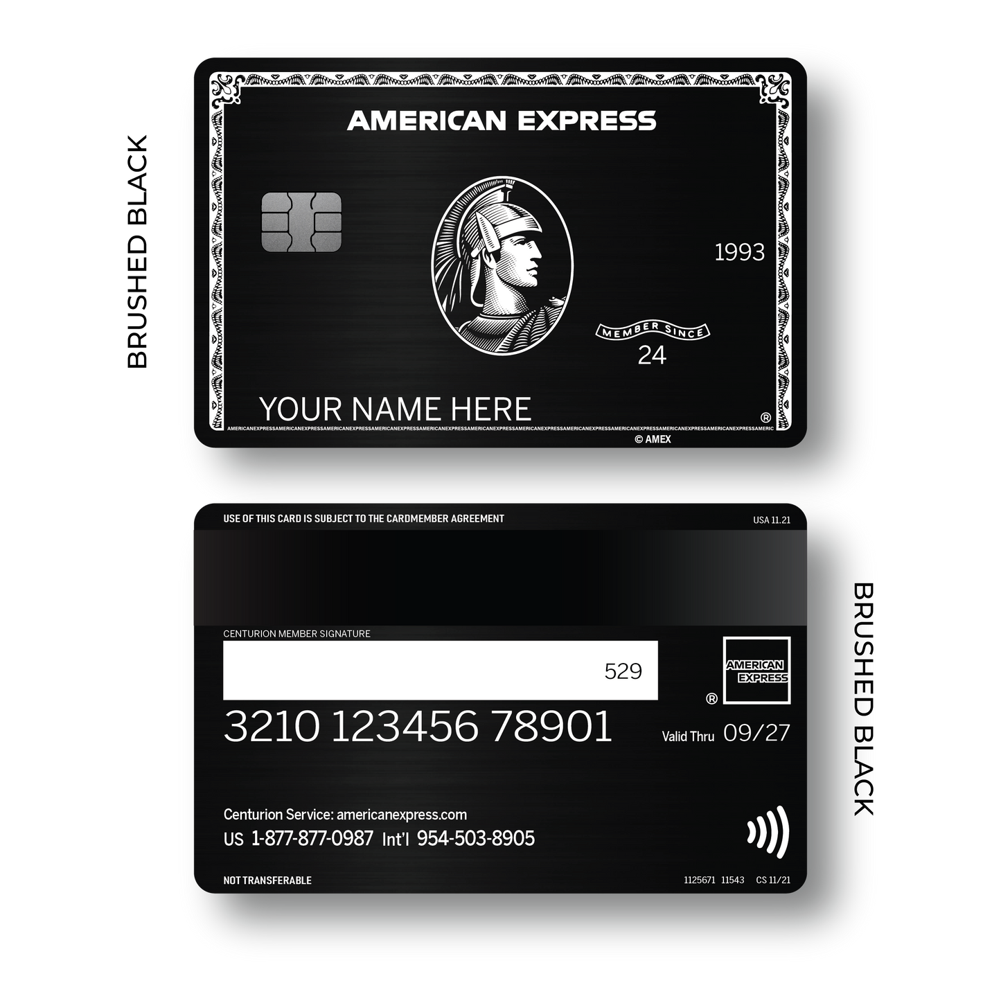 Metal Card AmEx Centurion 2023