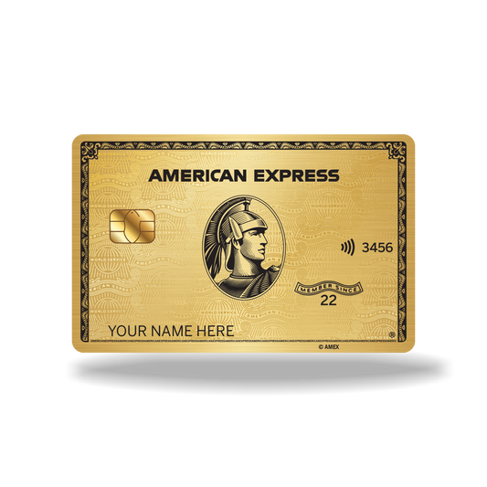 Metal Card AmEx Gold ( Premium )