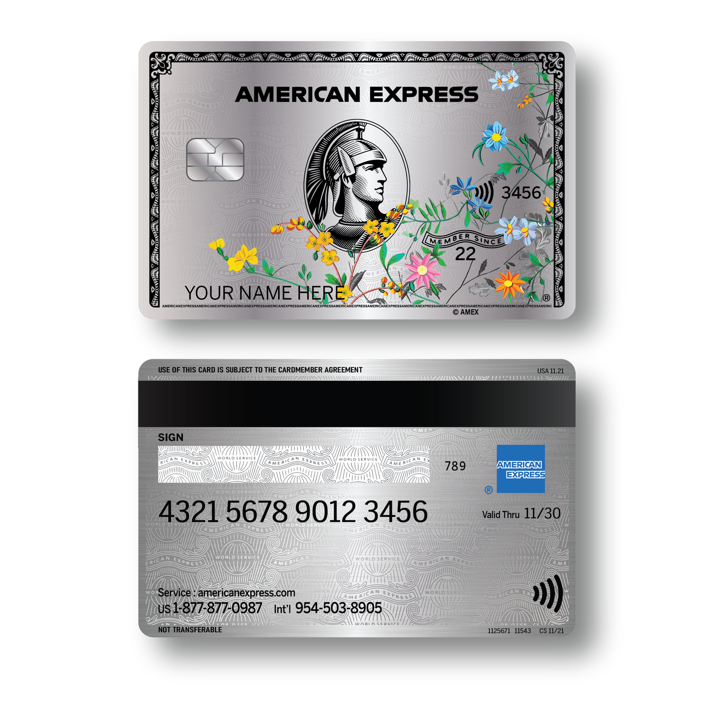 Metal Card AmEx Platinum KW Edition ( Premium )