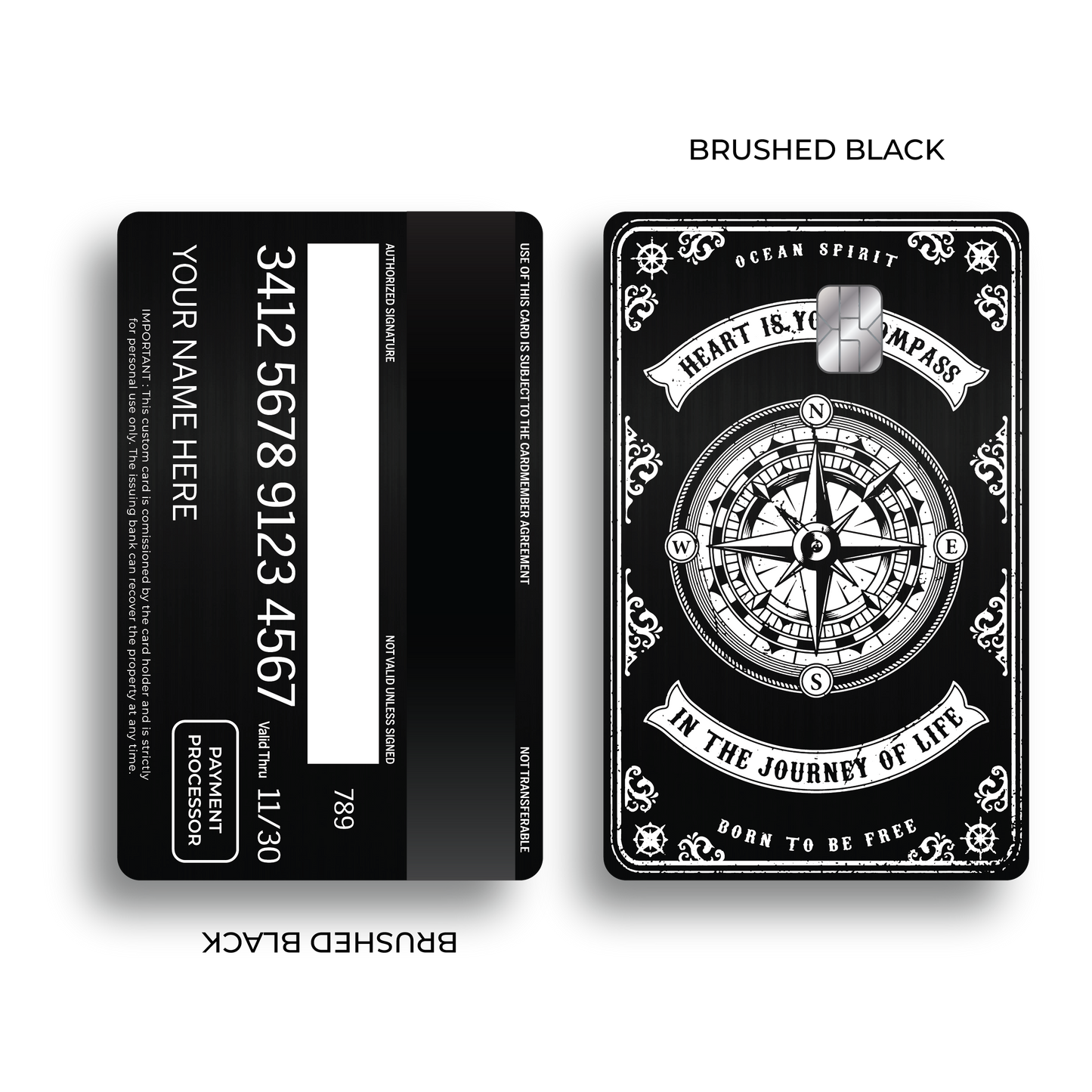 Metal Card Compass