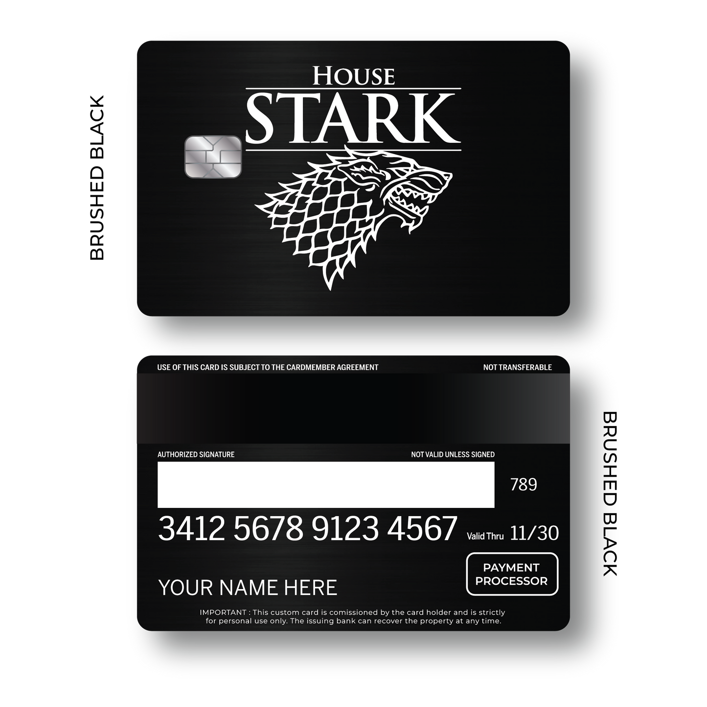 Metal Card House Stark