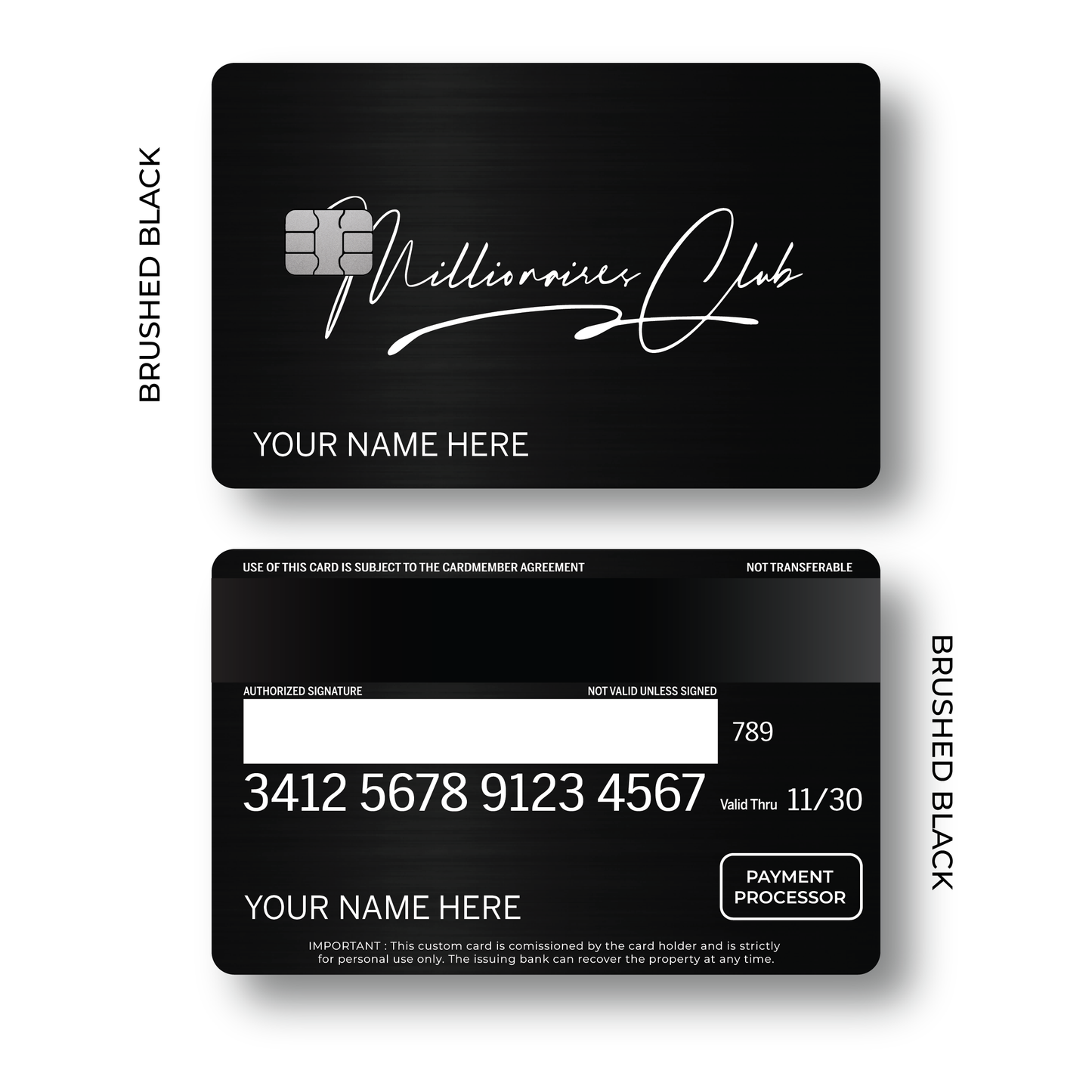 Metal Card Millionaires Club V4