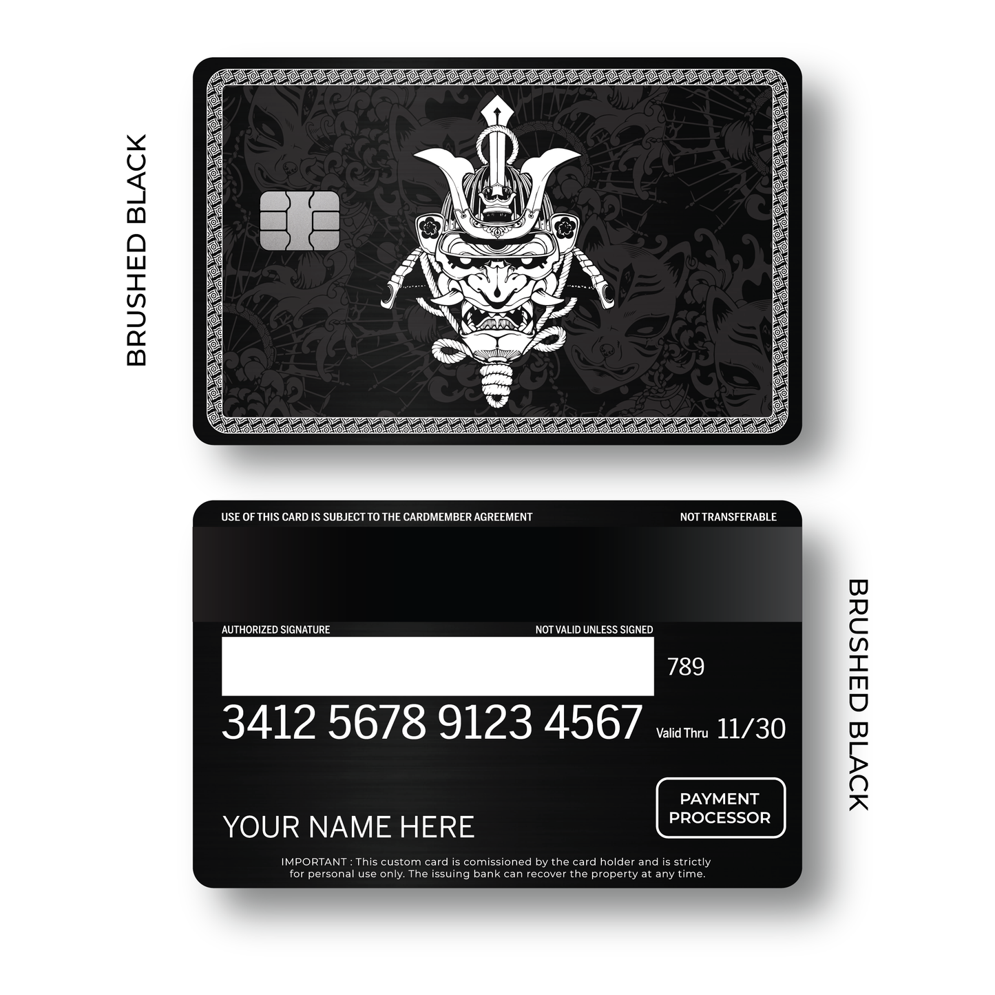 Metal Card Samurai